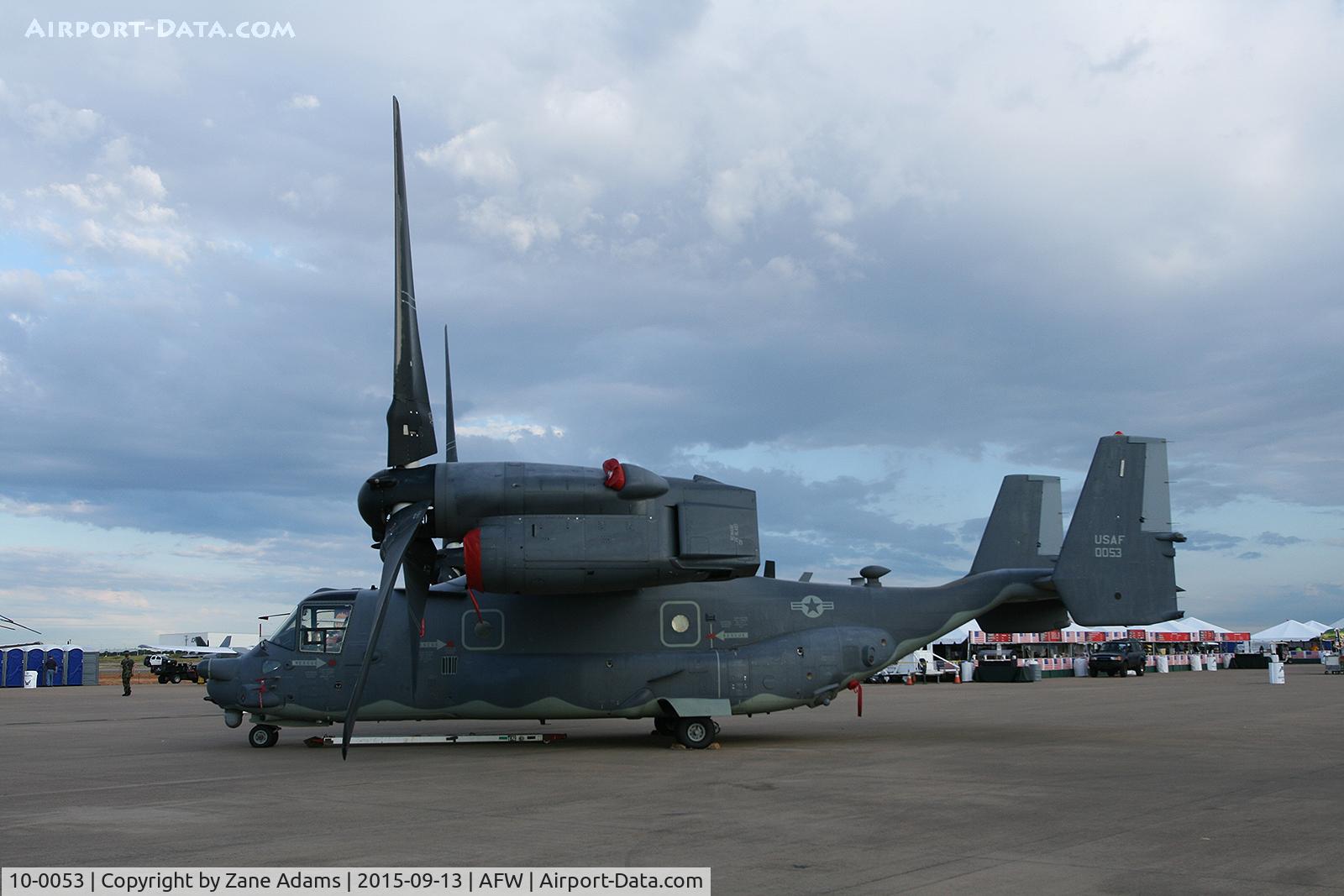 10-0053, 2010 Bell-Boeing CV-22B Osprey Osprey C/N D1029, At the 2015 Alliance Airshow - Fort Worth, TX