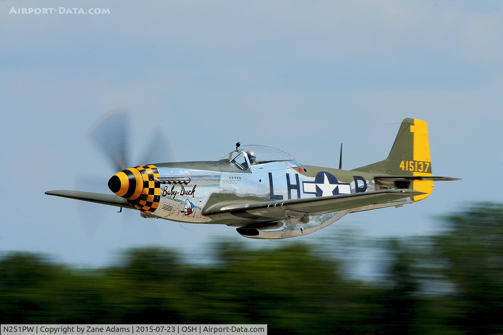 N251PW, 1944 North American P-51D Mustang C/N 122-31945, 2015 EAA AirVenture - Oshkosh, Wisconsin