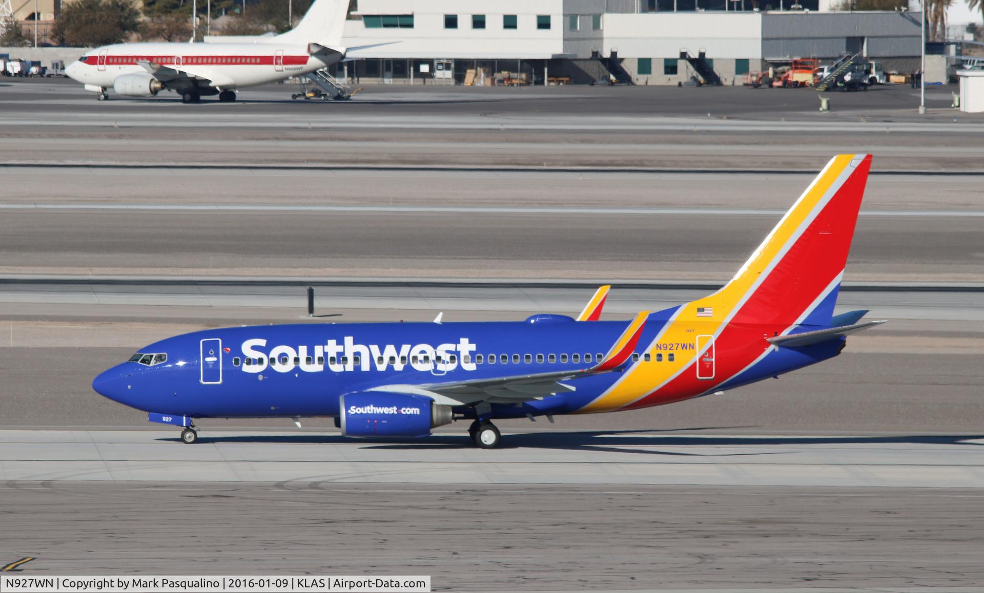 N927WN, 2008 Boeing 737-7H4 C/N 36889, Boeing 737-700