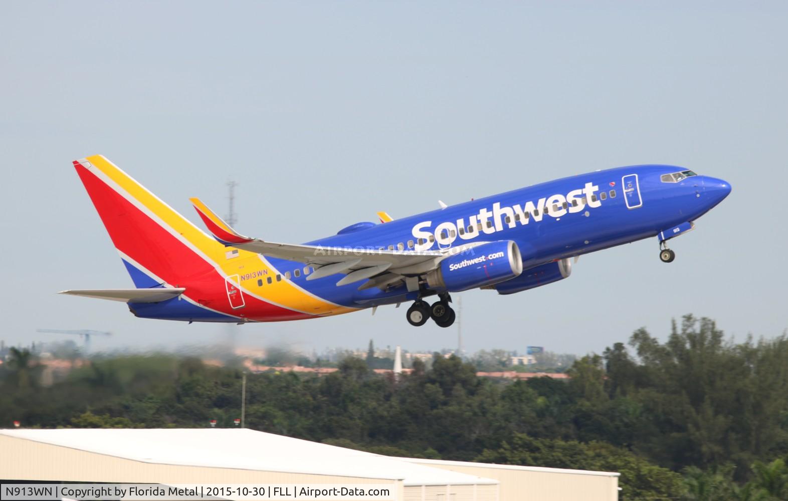 N913WN, 2008 Boeing 737-7H4 C/N 29840, Southwest