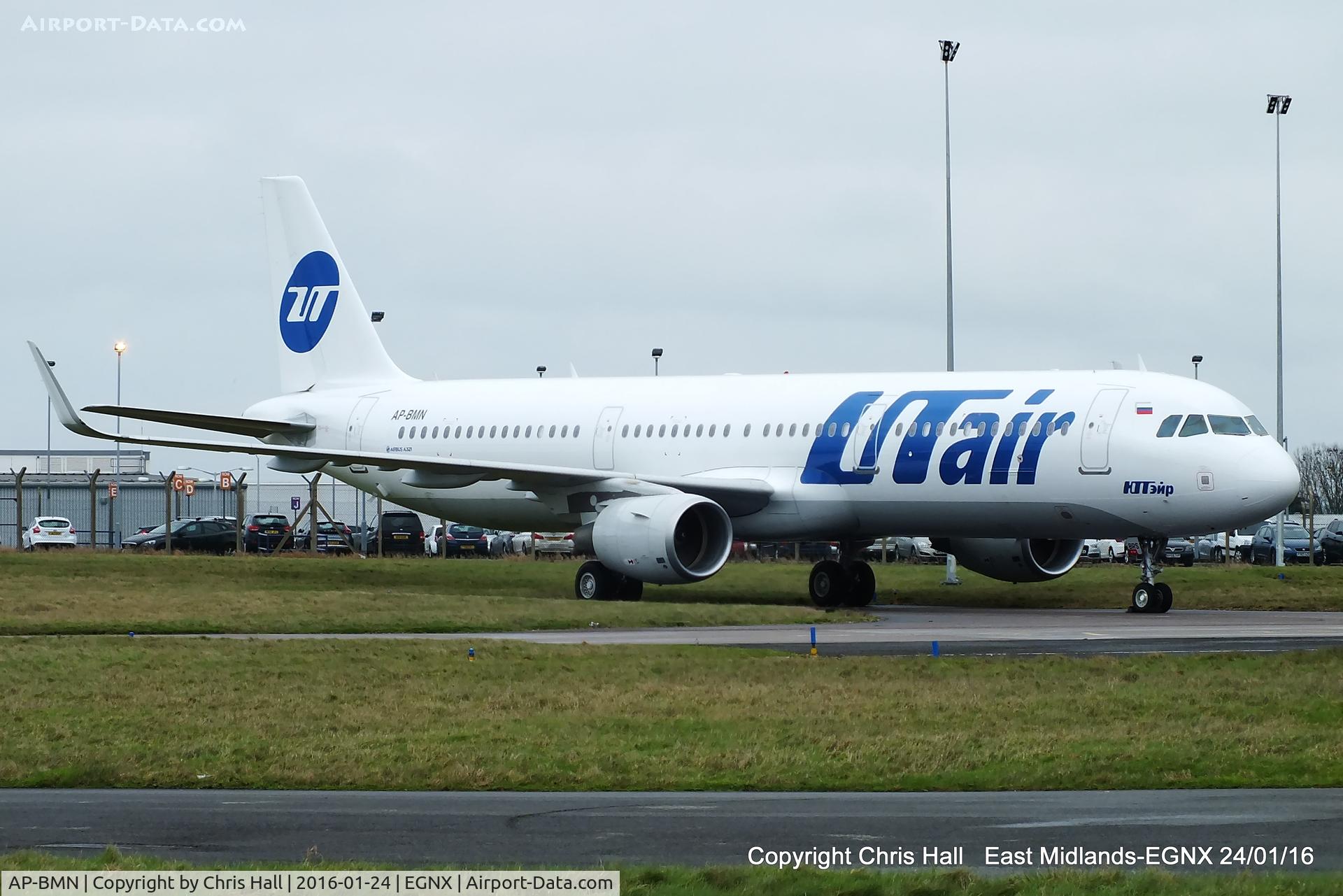 AP-BMN, 2014 Airbus A321-211 C/N 6016, former UTair A321 waiting to go into the paintshop at East Midlands