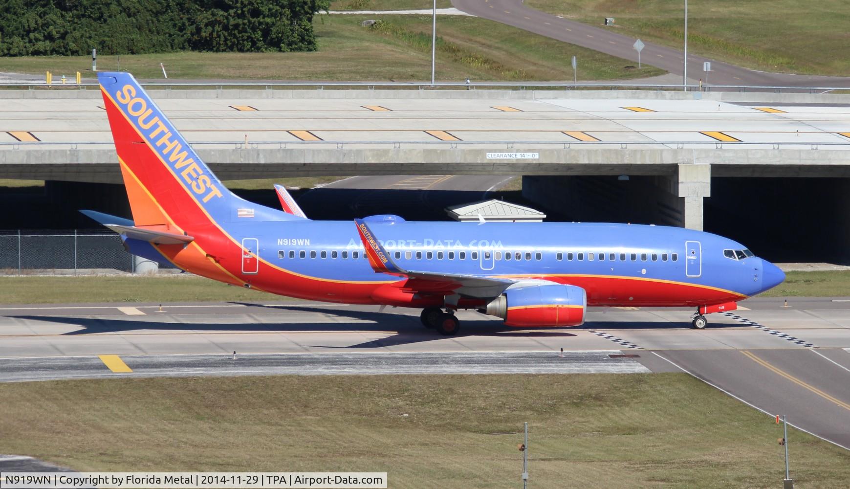 N919WN, 2008 Boeing 737-7H4 C/N 36625, Southwest