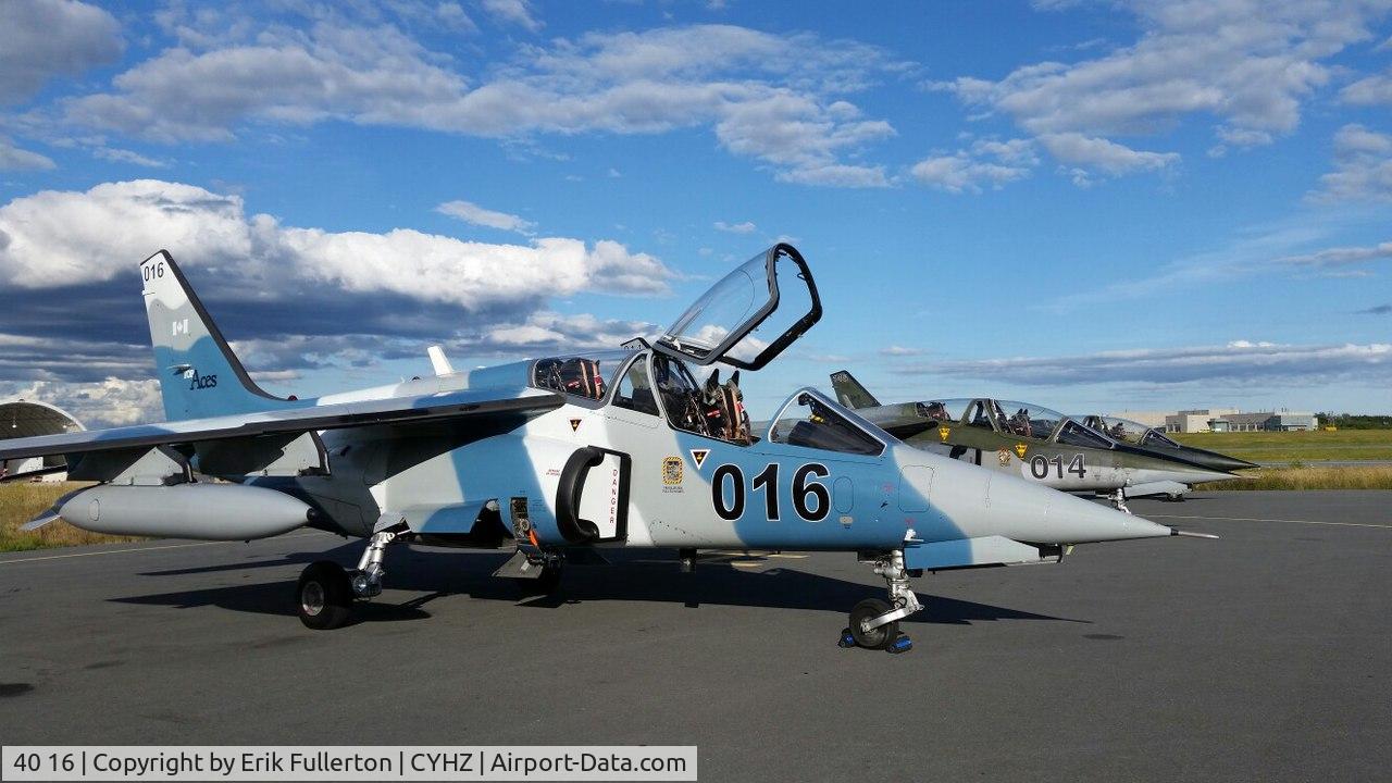 40 16, 1979 Dassault-Dornier Alpha Jet A C/N 0016, 016 on the ramp in Halifax.