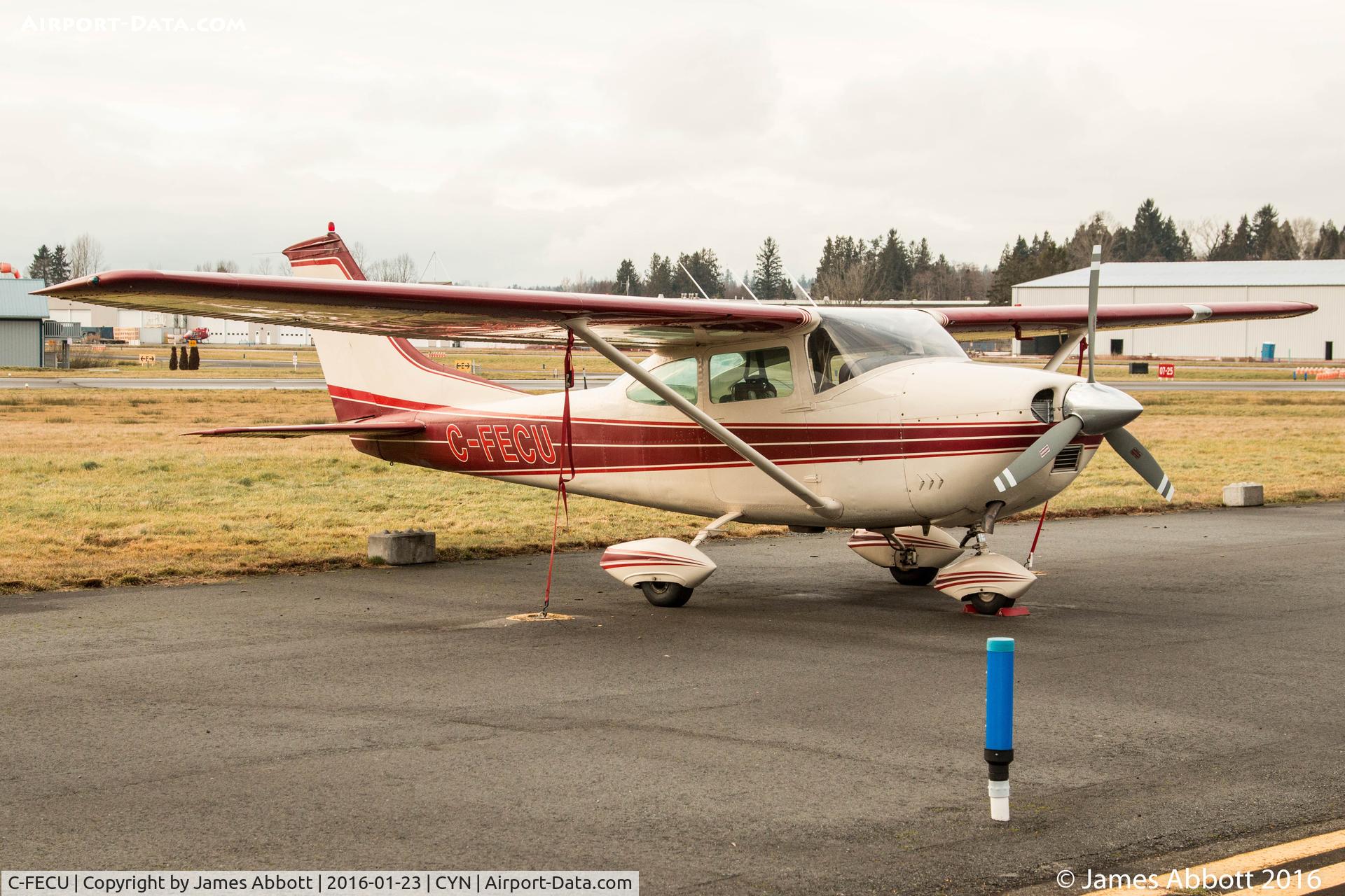 C-FECU, 1967 Cessna 182K Skylane C/N 18257634, Sitting on the tarmac at Langley Regional Airport