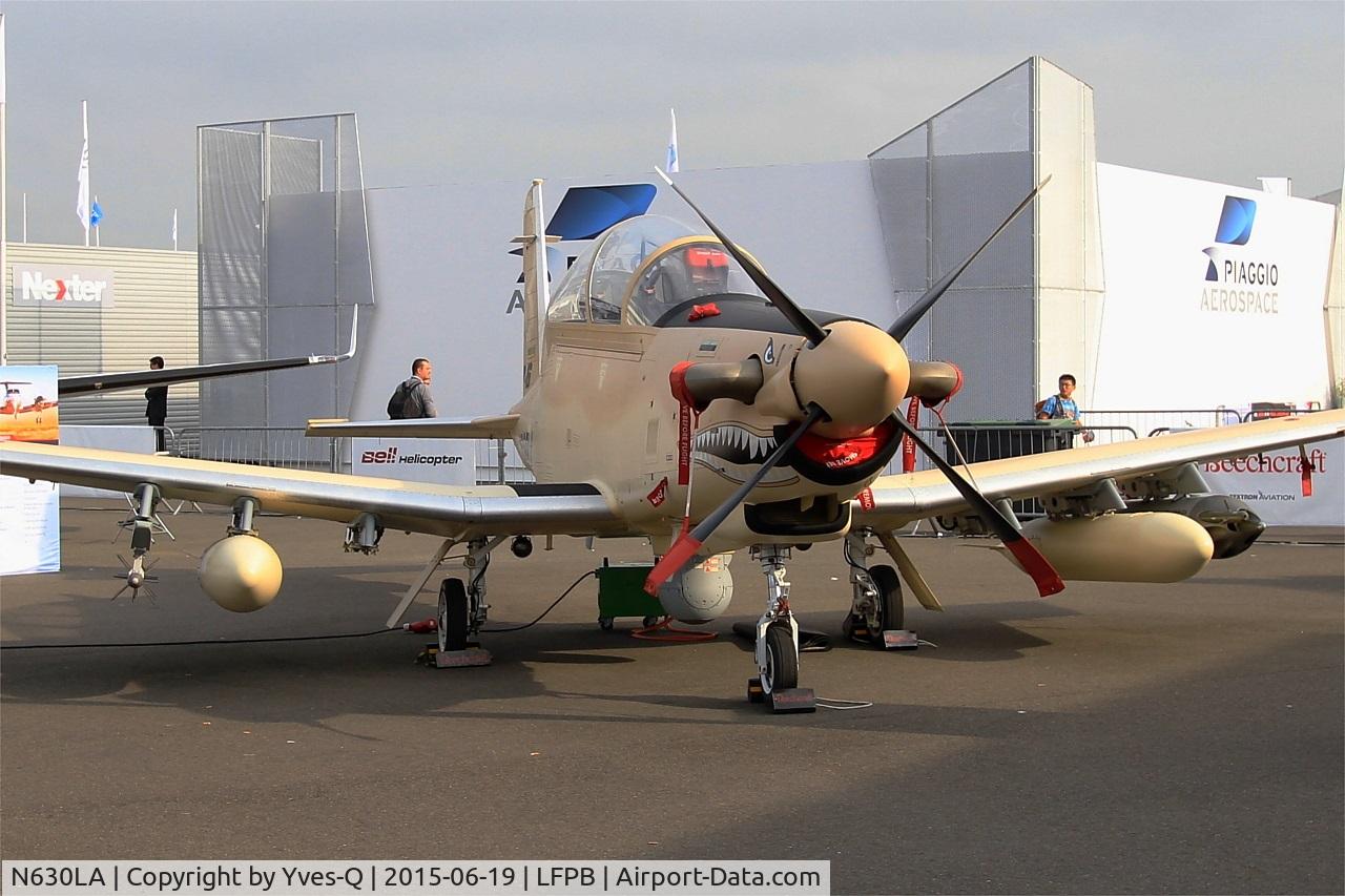 N630LA, 2013 Hawker Beechcraft AT-6B Texan II C/N AT-3, Beechcraft AT-6B Texan II, Static display, Paris-Le Bourget (LFPB-LBG) Air show 2015