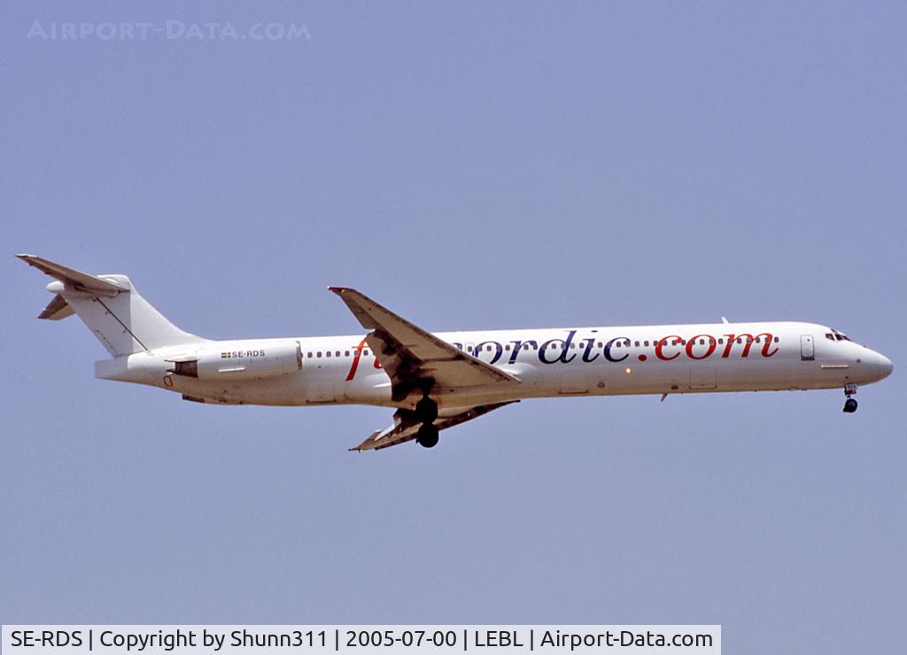 SE-RDS, 1987 McDonnell Douglas MD-83 (DC-9-83) C/N 49401, Landing rwy 25