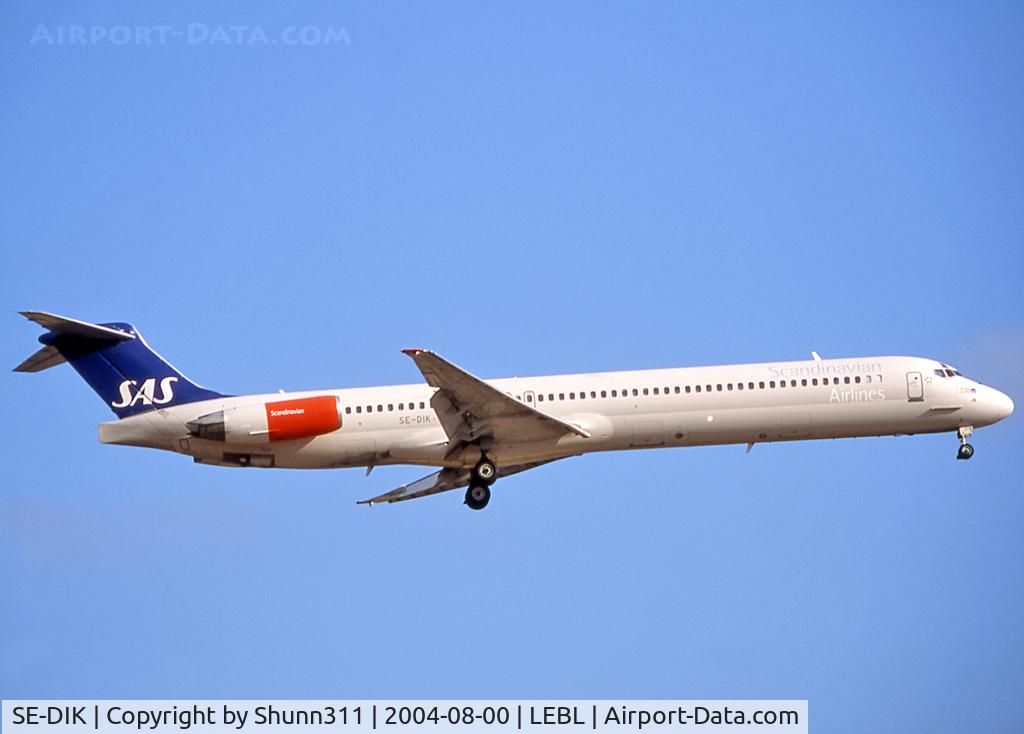 SE-DIK, 1988 McDonnell Douglas MD-82 (DC-9-82) C/N 49728, Landing rwy 25