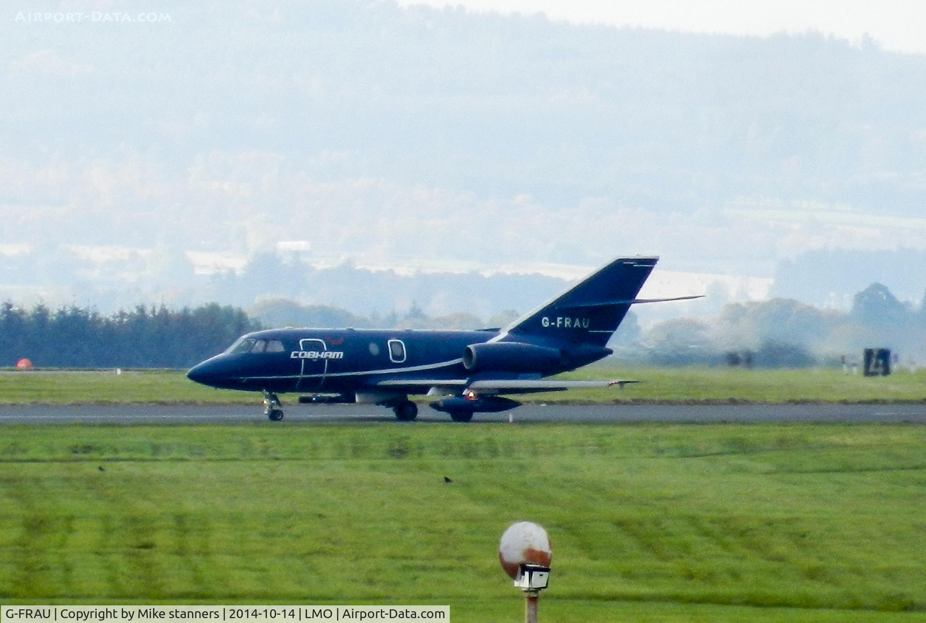 G-FRAU, 1967 Dassault Falcon (Mystere) 20C C/N 97, Cobham Aviation Services Falcon 20 EW Arrives after a joint warrior sortie