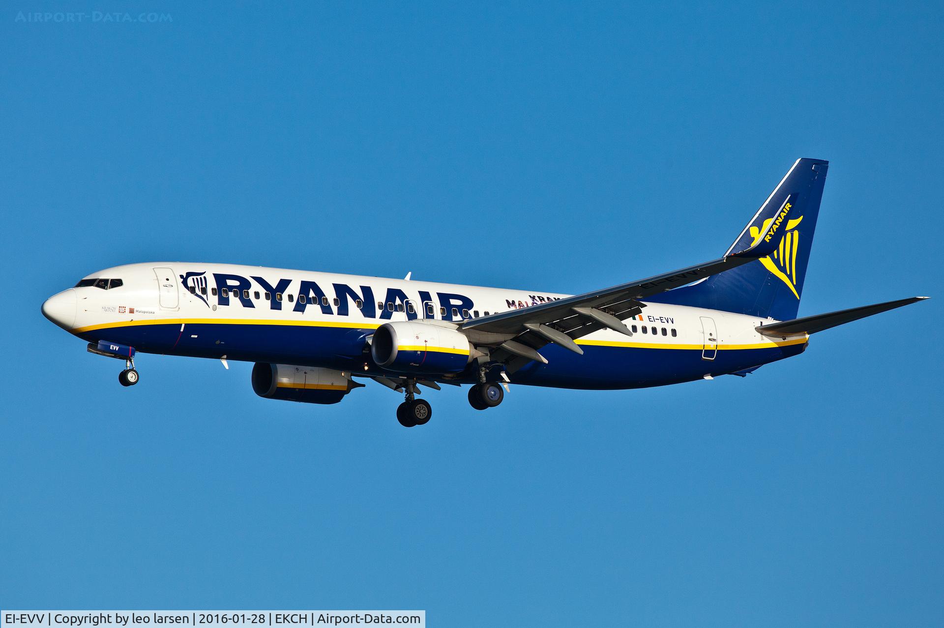 EI-EVV, 2012 Boeing 737-8AS C/N 40314, Copenhagen 28.1.16