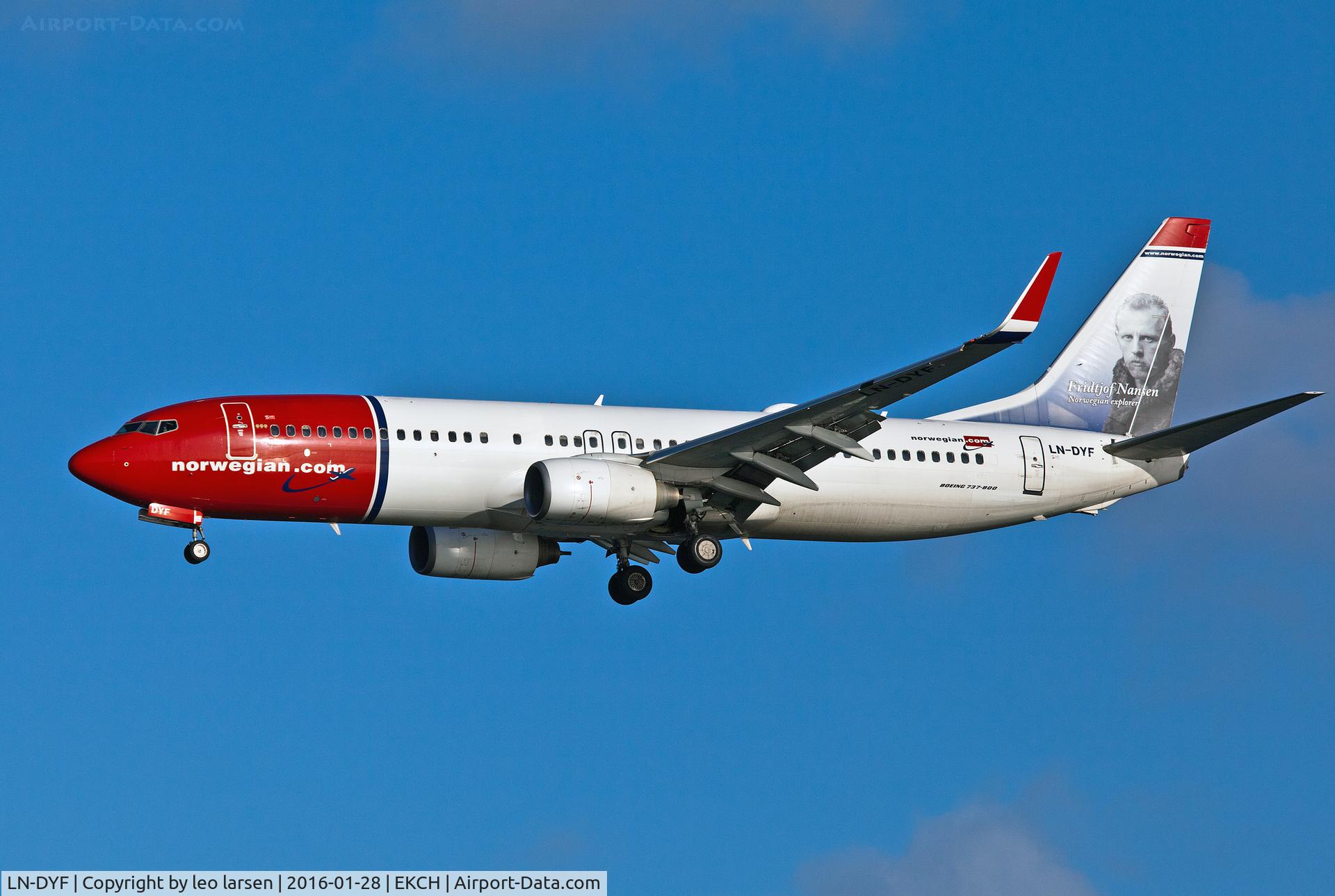 LN-DYF, 2010 Boeing 737-8JP C/N 39004, Copenhagen 28.1.16