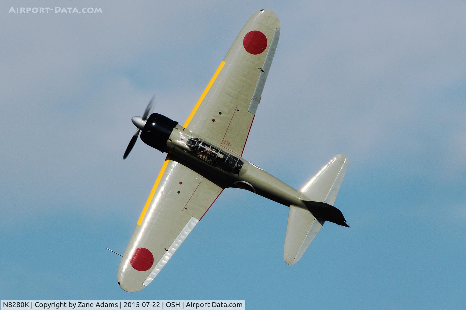 N8280K, 1941 Nakajima A6M2 Model 21 C/N 1498, 2015 EAA AirVenture - Oshkosh, Wisconsin