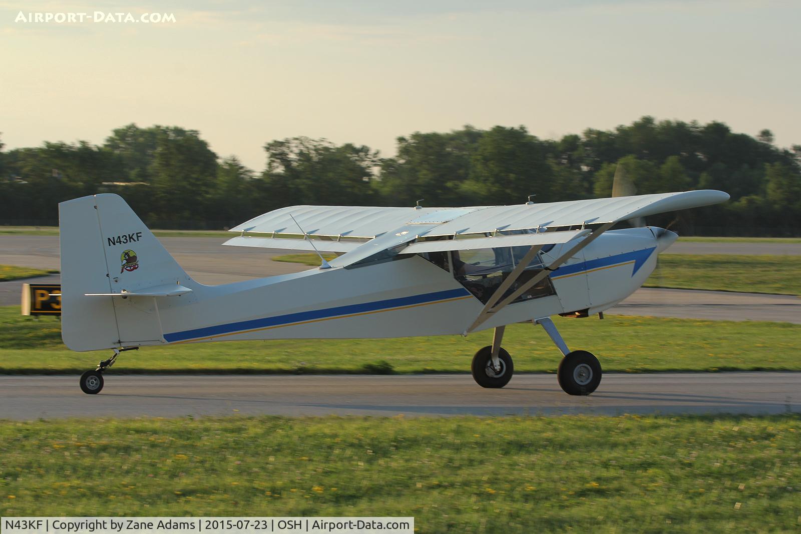 N43KF, 1998 Skystar Kitfox Classic IV C/N C97020187, 2015 EAA AirVenture - Oshkosh, Wisconsin