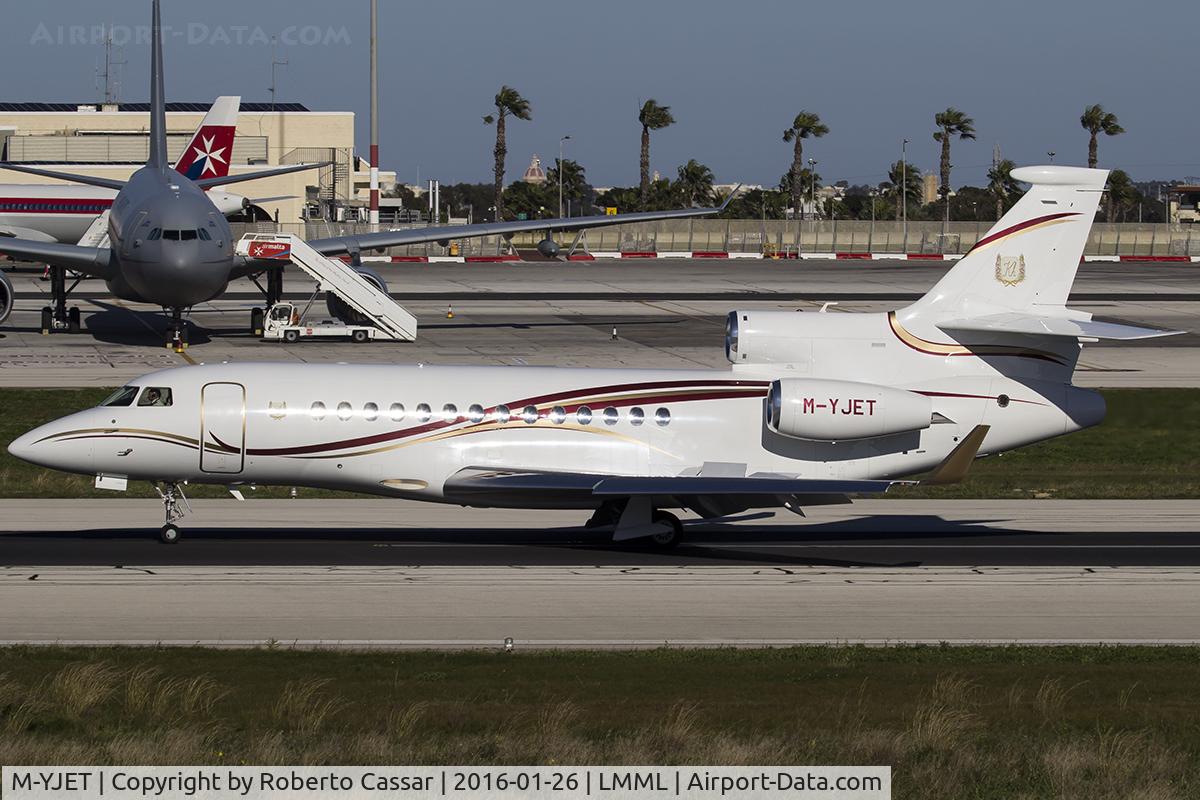 M-YJET, 2013 Dassault Falcon 7X C/N 186, Runway 31