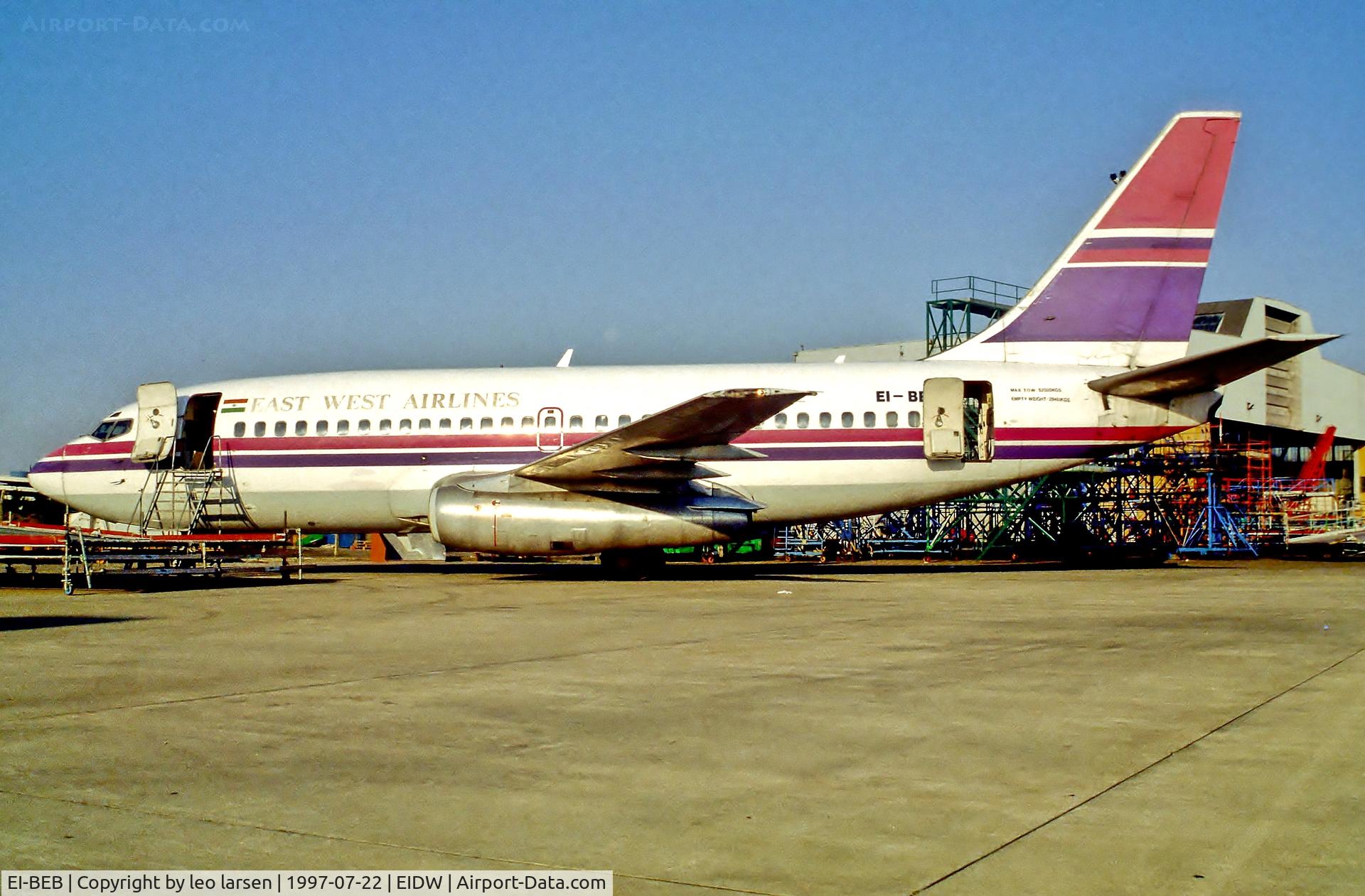 EI-BEB, 1979 Boeing 737-248 C/N 21714, Dublin 22.7.97