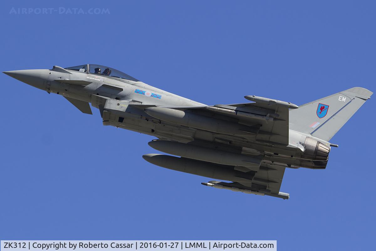 ZK312, 2010 Eurofighter EF-2000 Typhoon FGR4 C/N BS067/274, Runway 31