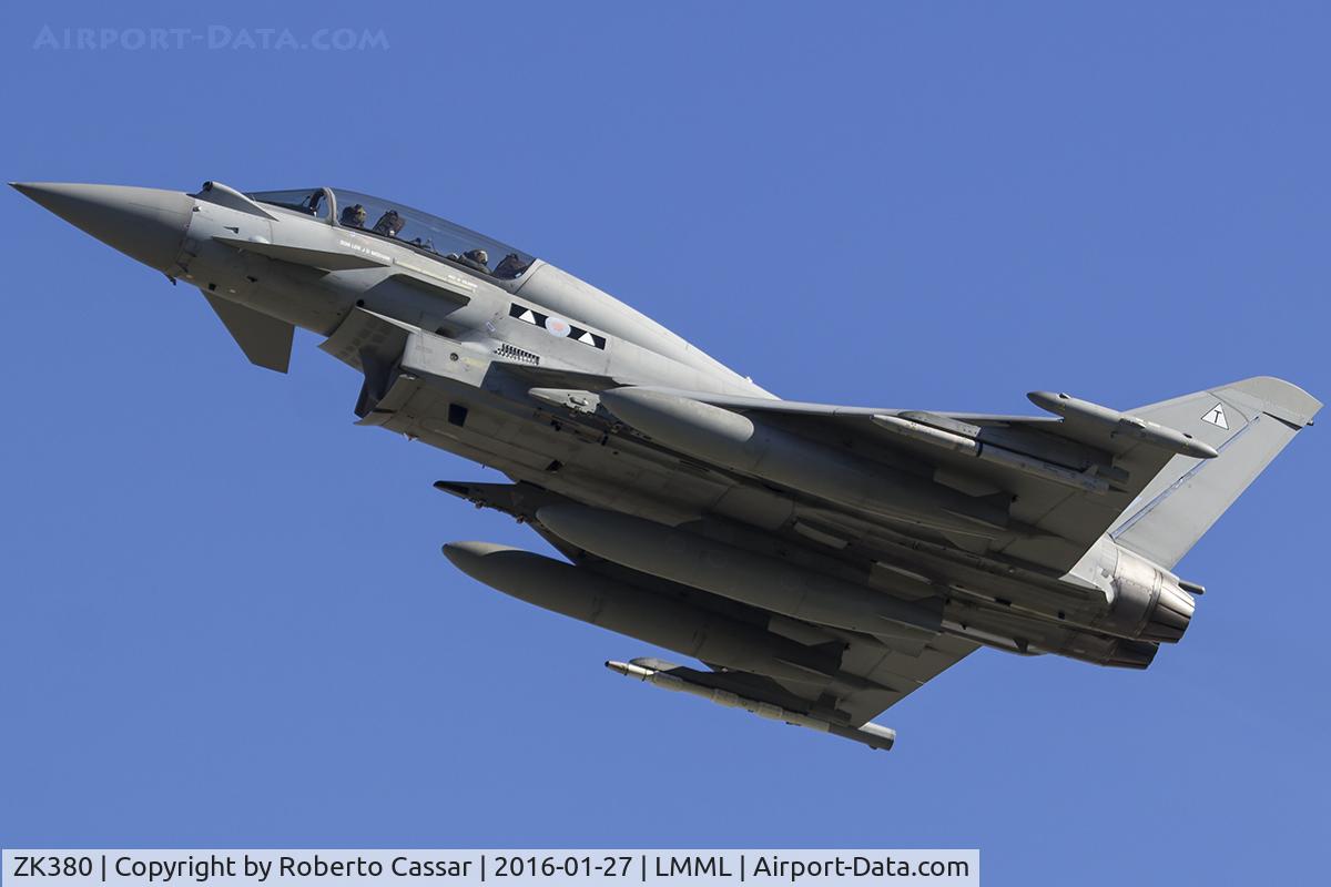 ZK380, 2010 Eurofighter EF-2000 Typhoon T.3 C/N BT025/270, Runway 31