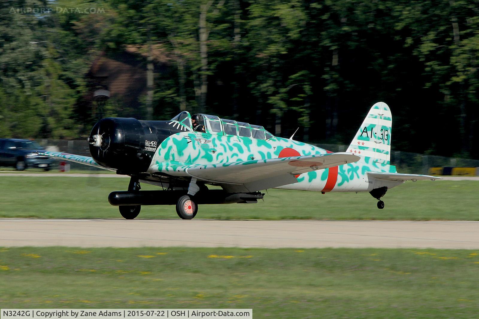 N3242G, 1945 North American AT-6D Texan C/N 43766, 2015 EAA AirVenture - Oshkosh, Wisconsin