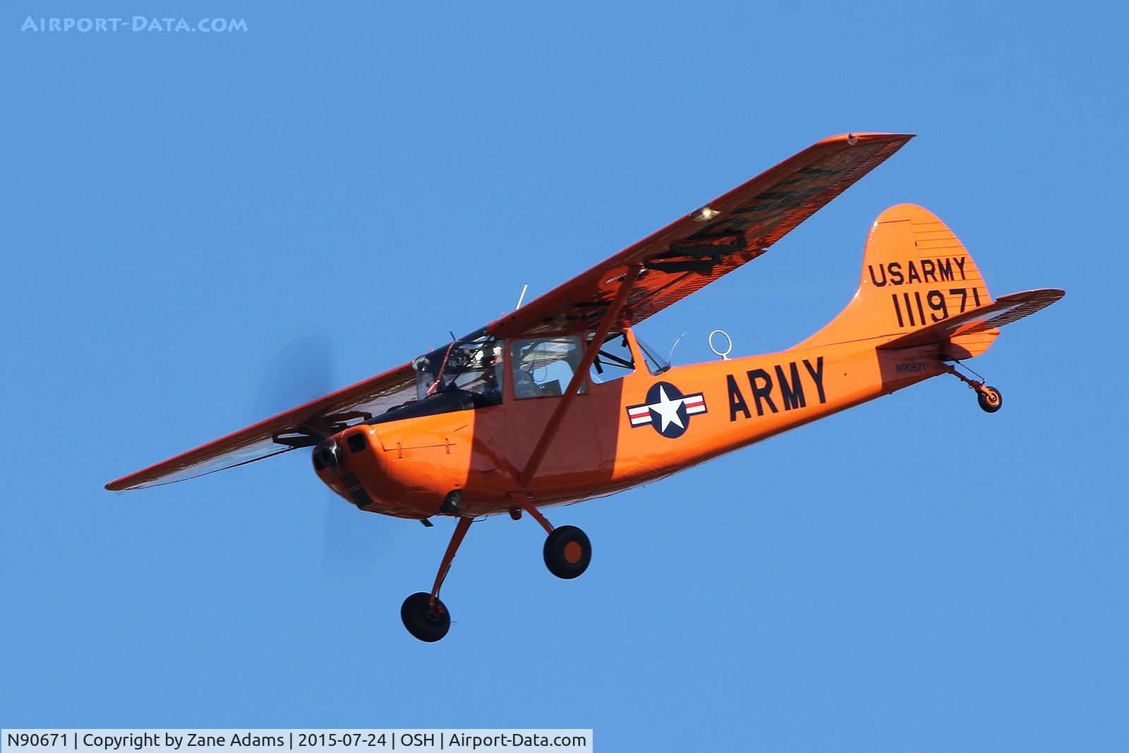 N90671, 1951 Cessna O-1A Bird Dog C/N 22285, 2015 EAA AirVenture - Oshkosh, Wisconsin