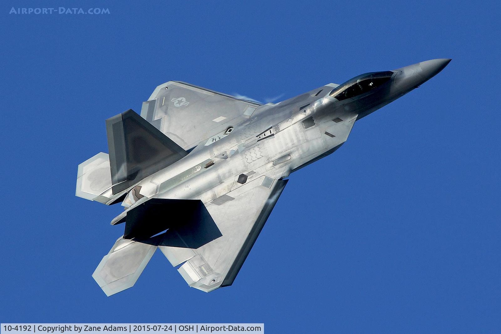 10-4192, 2010 Lockheed Martin F-22A Raptor C/N 4192, 2015 EAA AirVenture - Oshkosh, Wisconsin