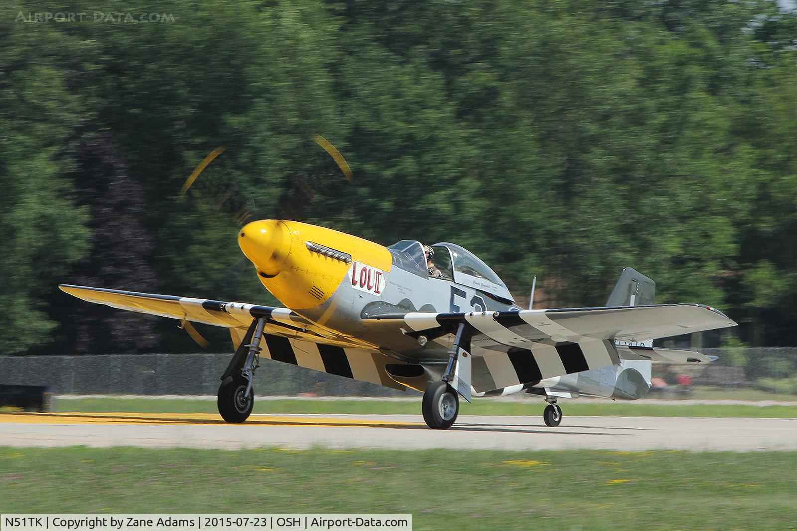 N51TK, North American F-51D Mustang C/N 44-63350, 2015 EAA AirVenture - Oshkosh, Wisconsin