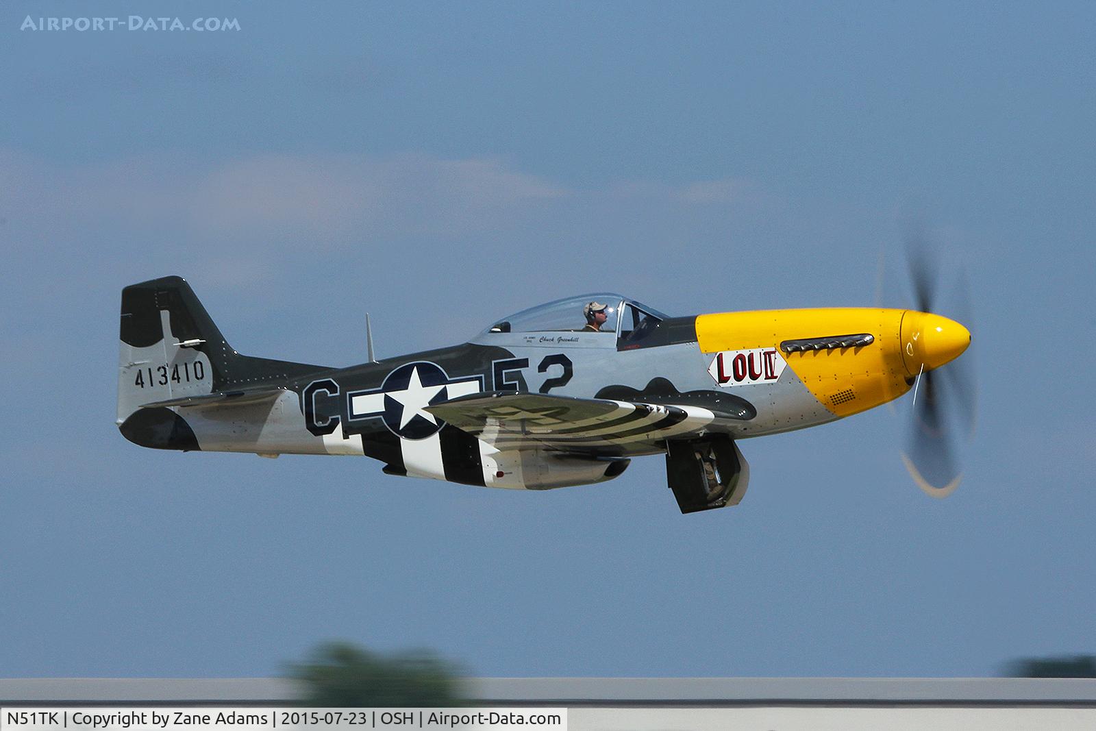 N51TK, North American F-51D Mustang C/N 44-63350, 2015 EAA AirVenture - Oshkosh, Wisconsin