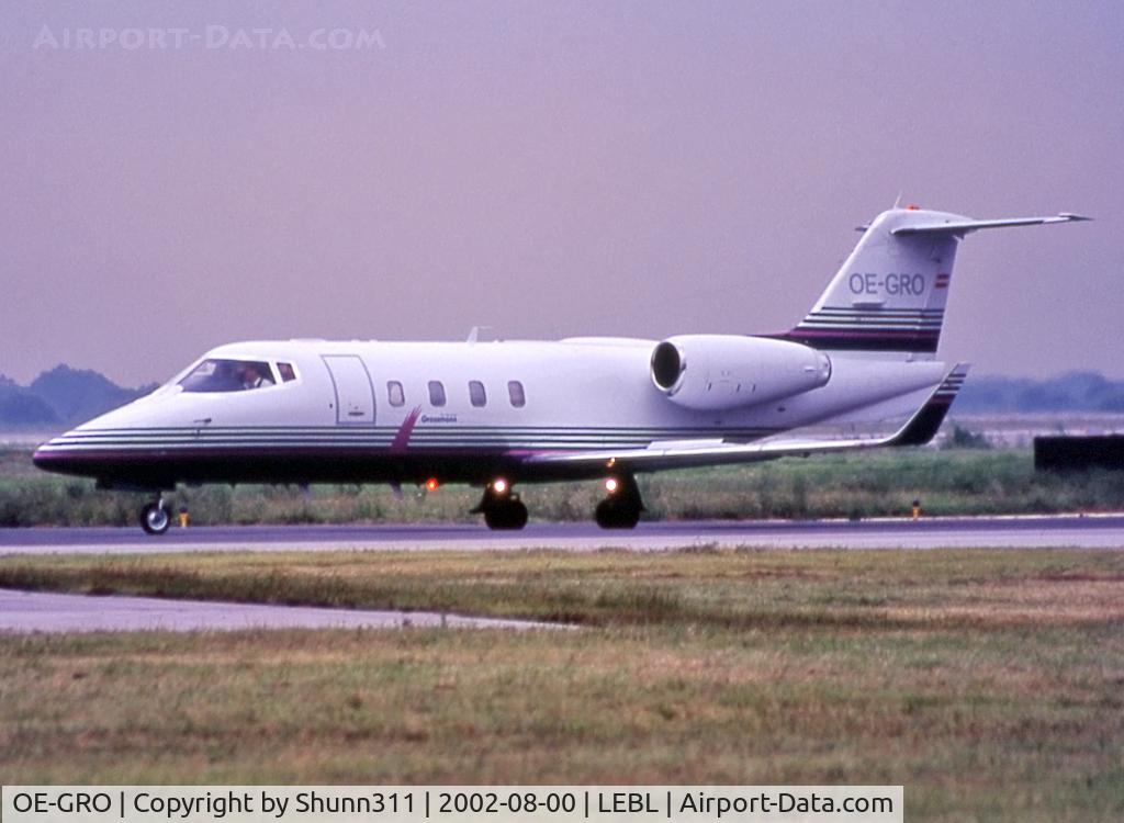 OE-GRO, 1985 Learjet 55 C/N 55-122, Taxiing holding point rwy 20 for departure...