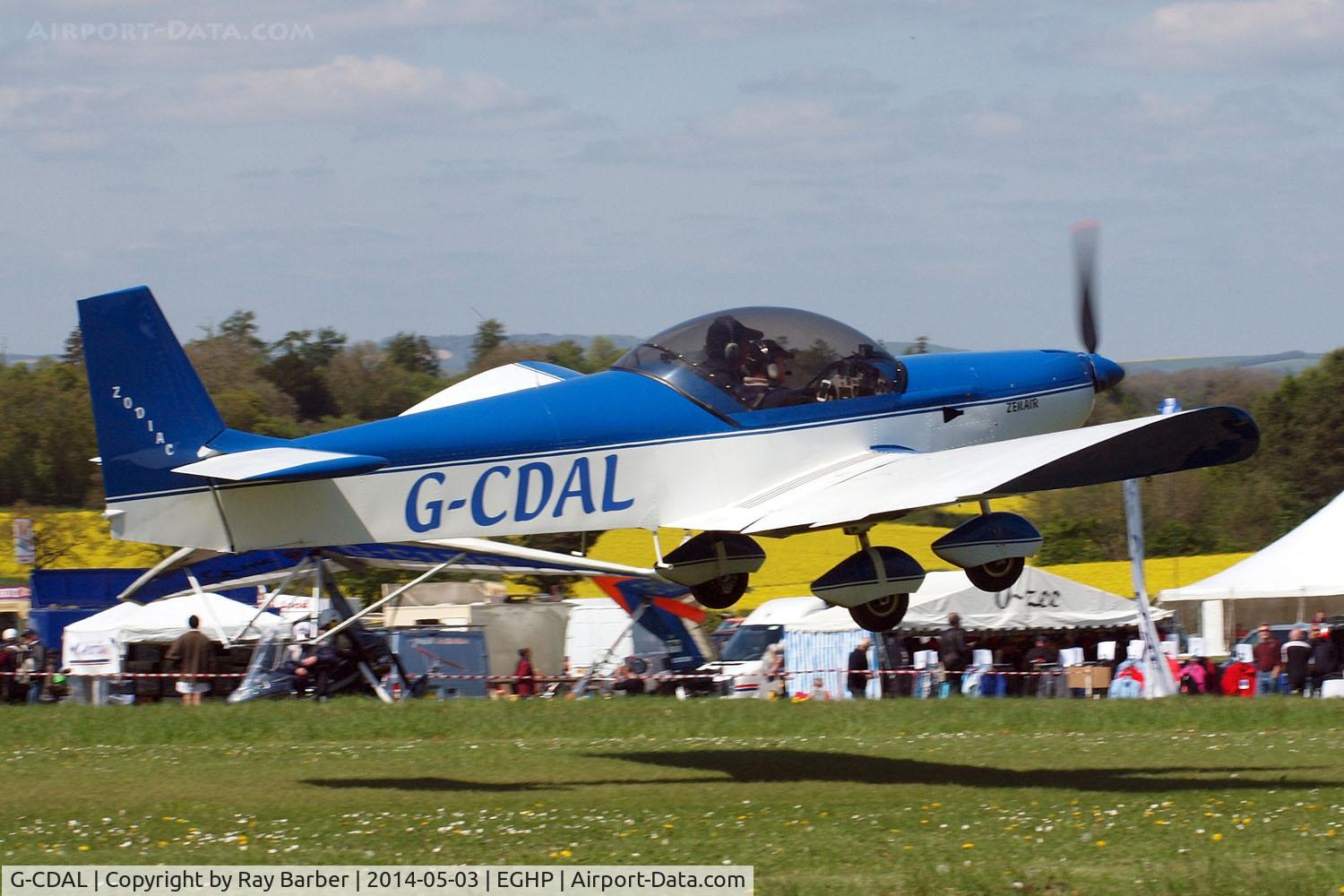 G-CDAL, 2004 Zenair CH-601UL Zodiac C/N PFA 162A-14195, Zenair CH.601UL Zodiac [PFA 162A-14195] Popham~G 03/05/2014