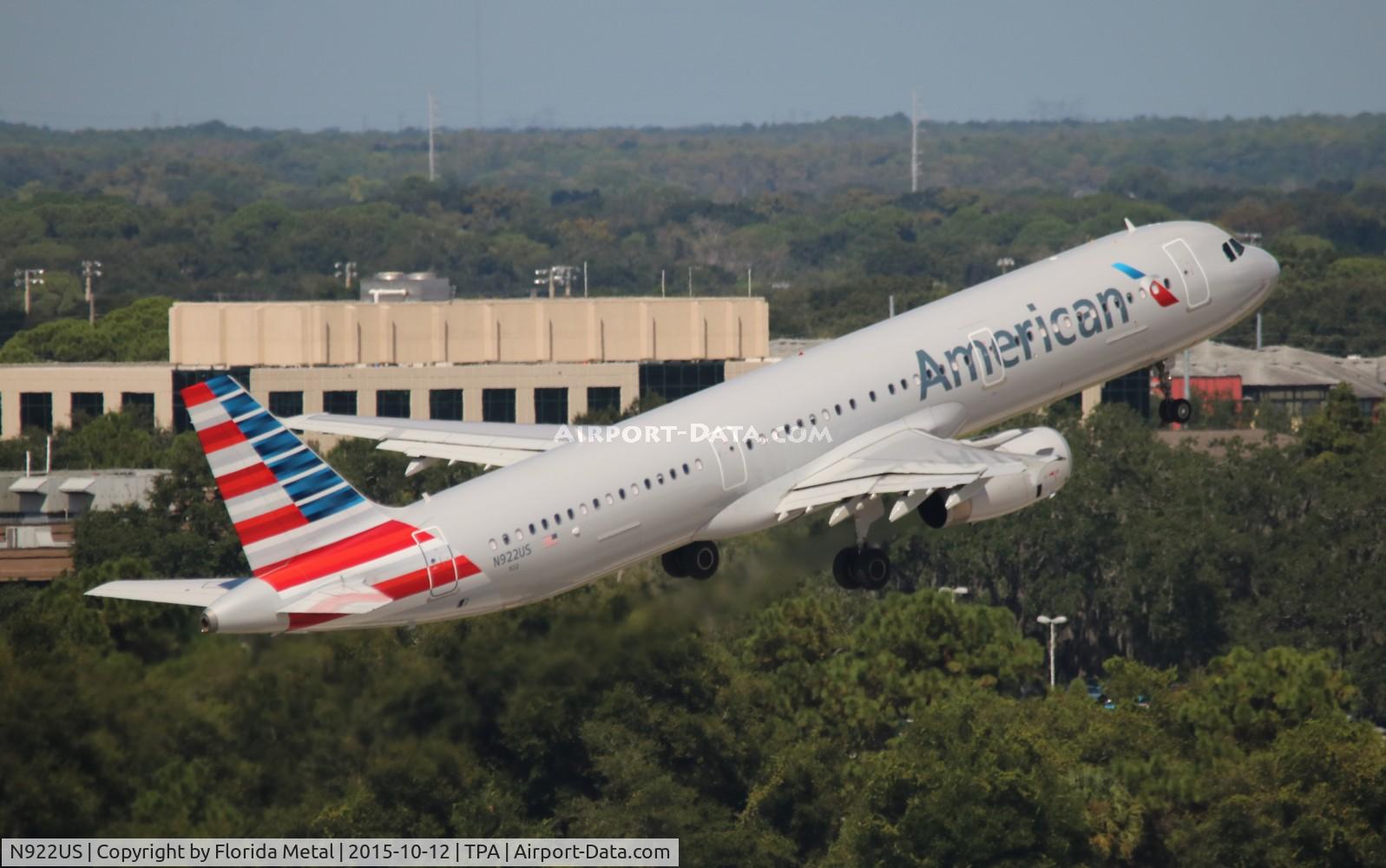 N922US, 2015 Airbus A321-231 C/N 6537, American
