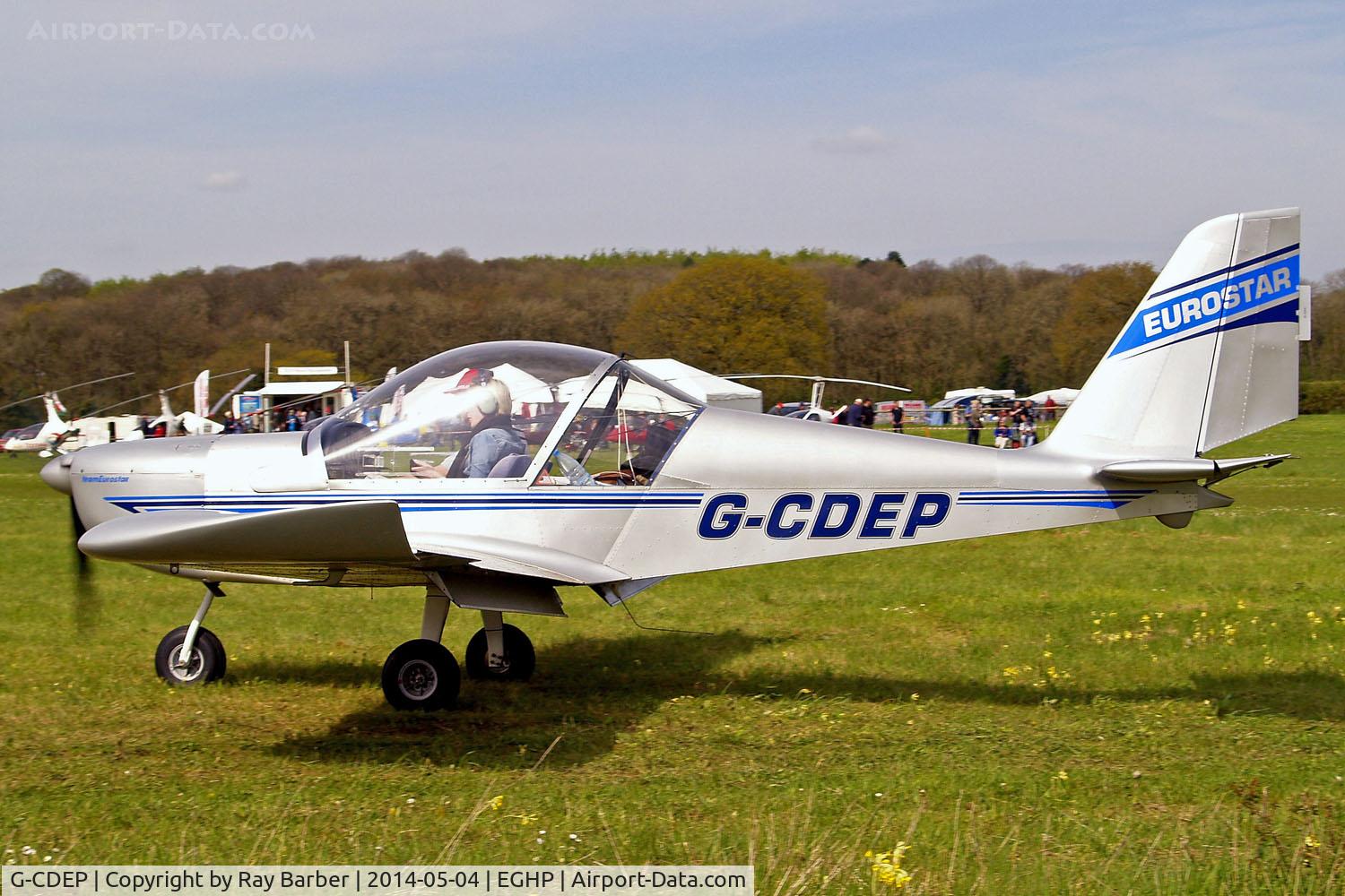 G-CDEP, 2004 Cosmik EV-97 TeamEurostar UK C/N 2128, Evektor EV-97 TeamEurostar UK [2004-2128] Popham~G 04/05/2014