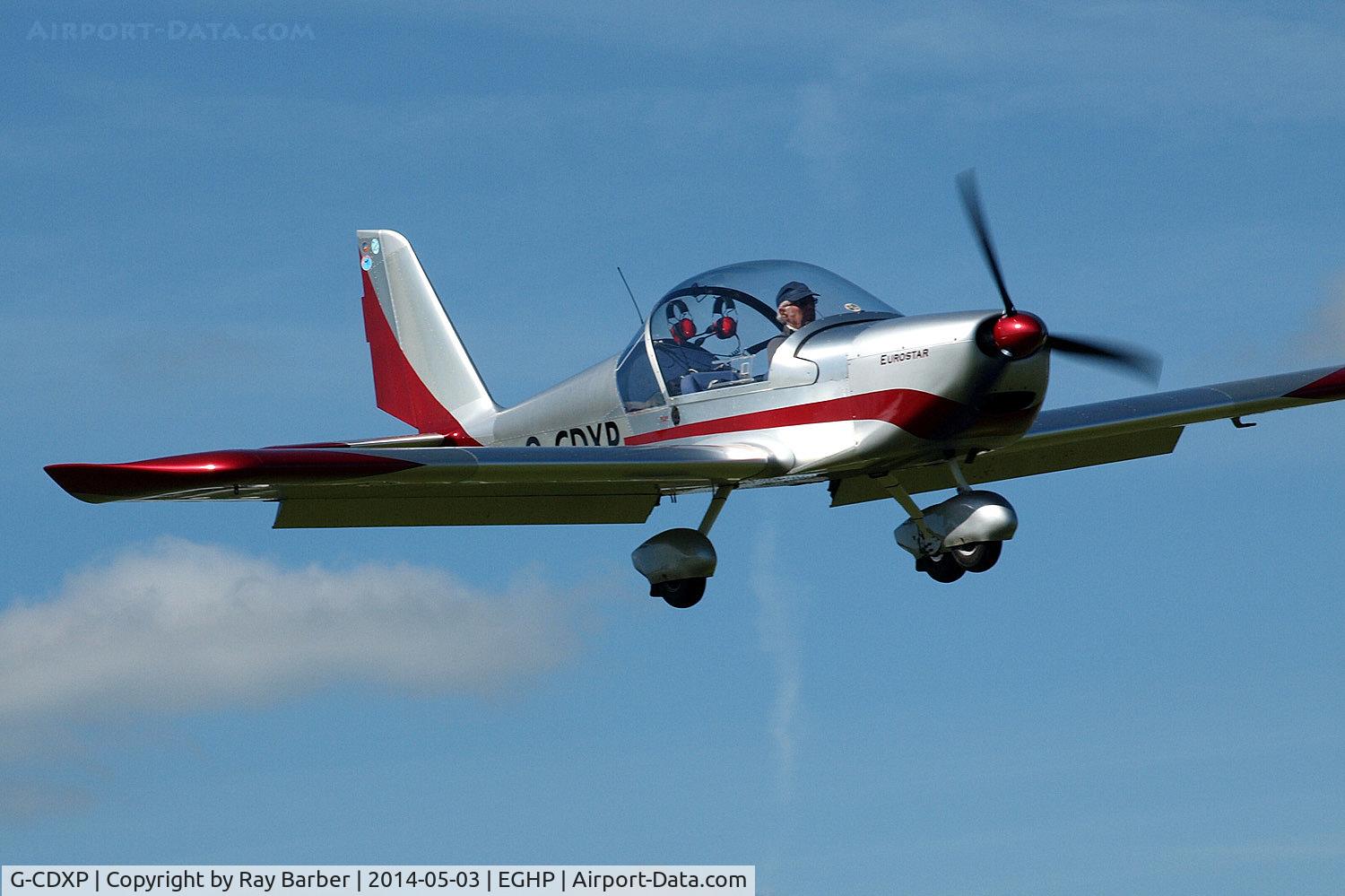 G-CDXP, 2006 Aerotechnik EV-97 Eurostar C/N PFA 315-14530, Aerotechnik EV-97 Eurostar [2005-2626] Popham~G 03/05/2014