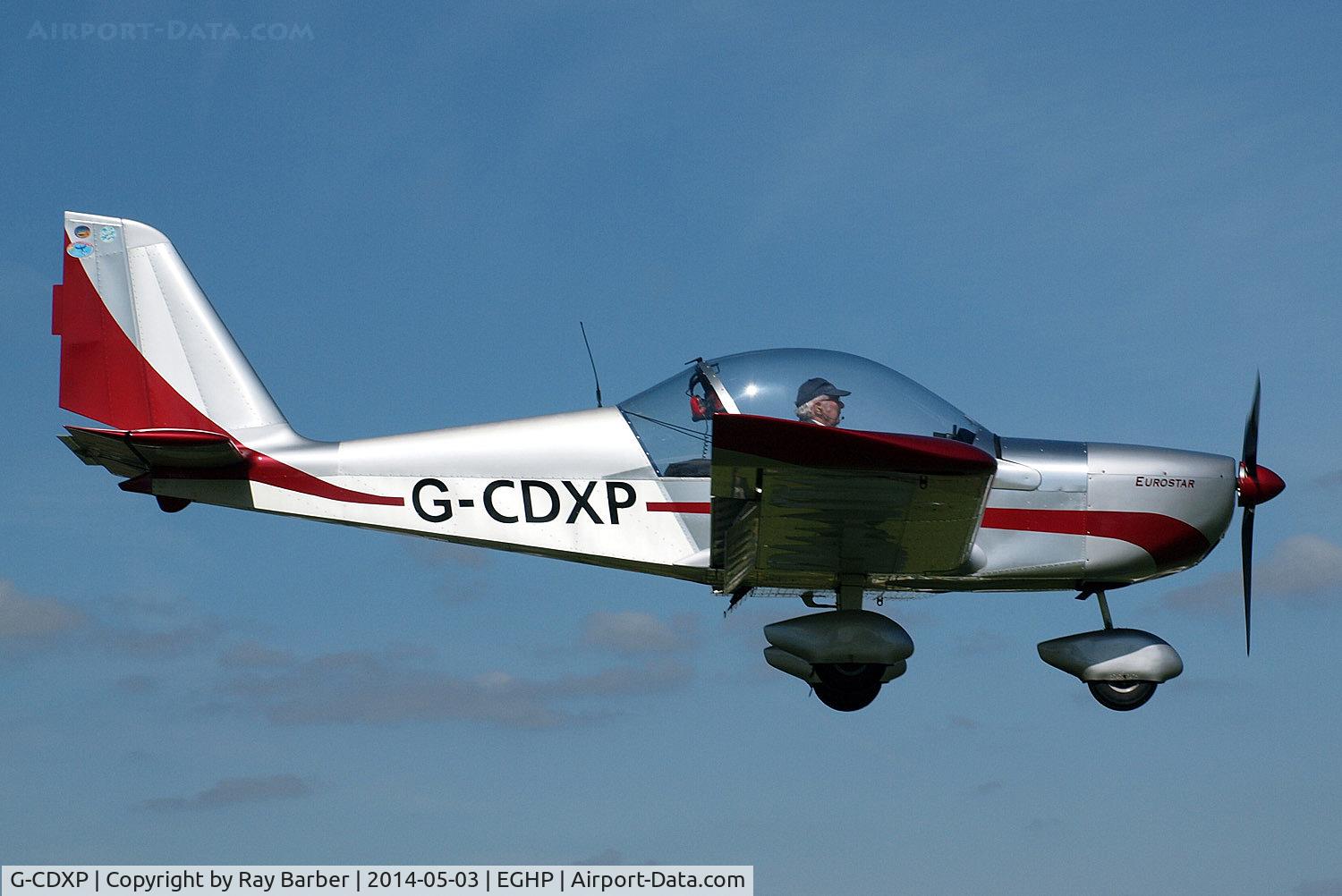 G-CDXP, 2006 Aerotechnik EV-97 Eurostar C/N PFA 315-14530, Aerotechnik EV-97 Eurostar [2005-2626] Popham~G 03/05/2014