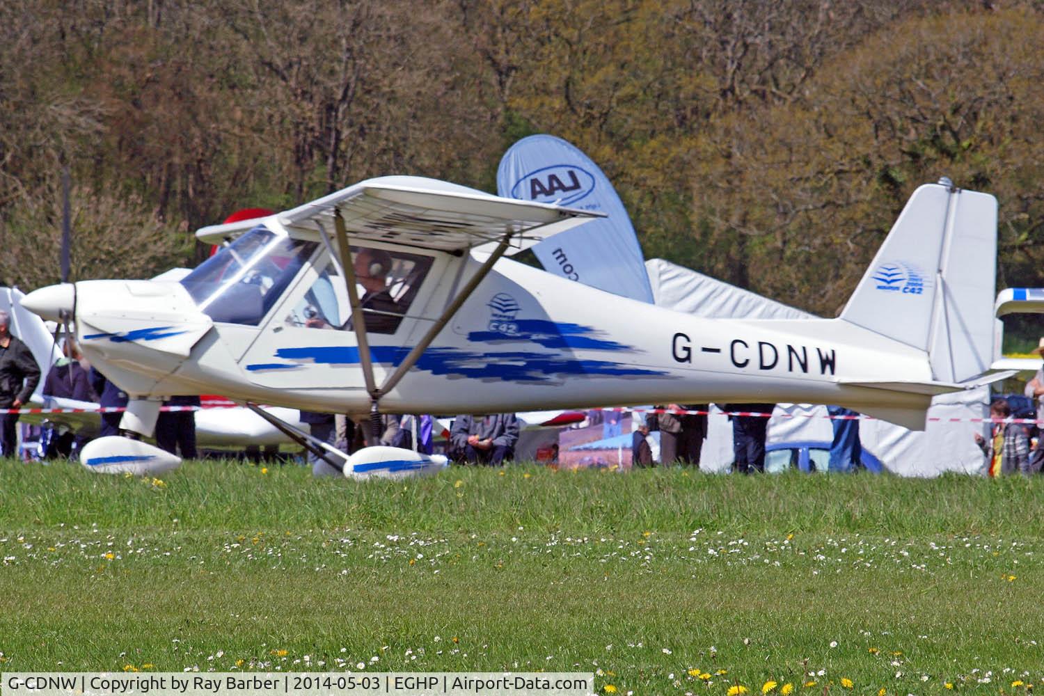 G-CDNW, 2006 Comco Ikarus C42 FB UK C/N PFA 322-14426, Comco Ikarus C-42 Cyclone FB UK [PFA 322-14426] Popham~G 03/05/2014