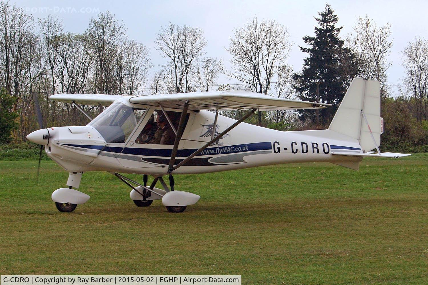 G-CDRO, 2005 Comco Ikarus C42 FB80 C/N 0507-6750, Comco Ikarus C-42 Cyclone FB80 [0507-6750] Popham~G 02/05/2015. Revised scheme.