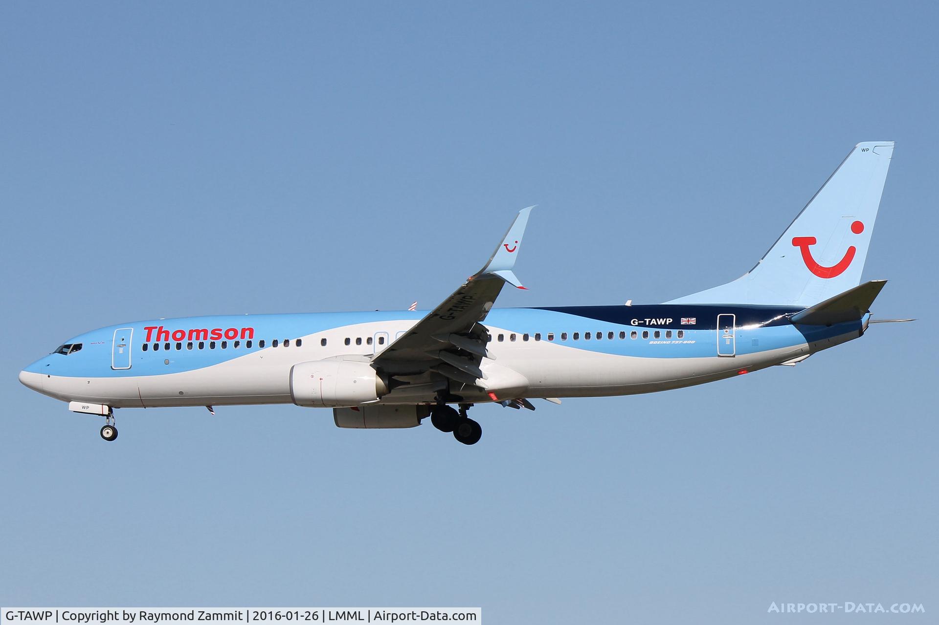 G-TAWP, 2013 Boeing 737-8K5 C/N 37257, B737-800 G-TAWP Thomson Airways