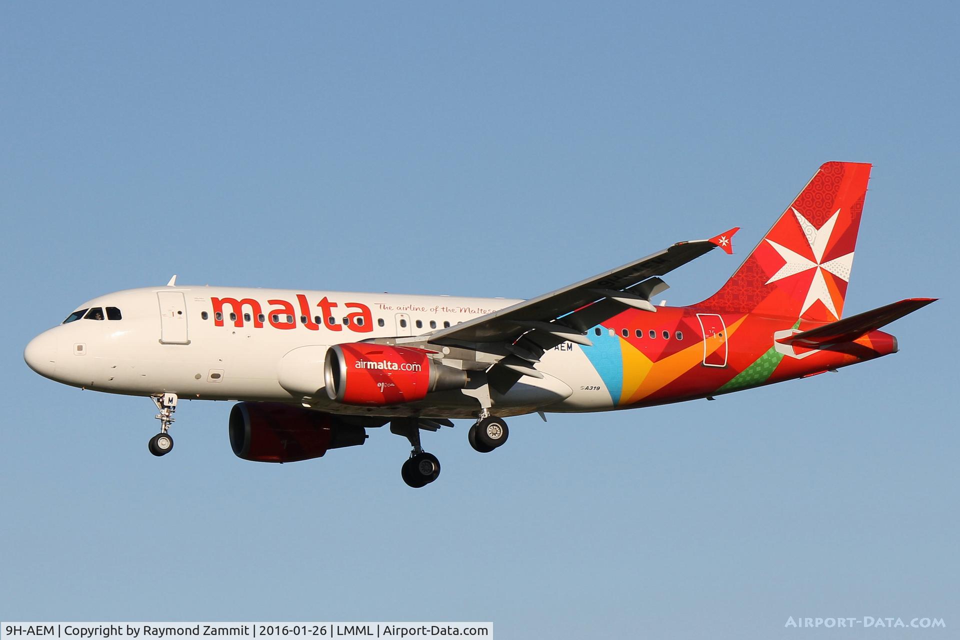 9H-AEM, 2005 Airbus A319-111 C/N 2382, A319 9H-AEM Air Malta