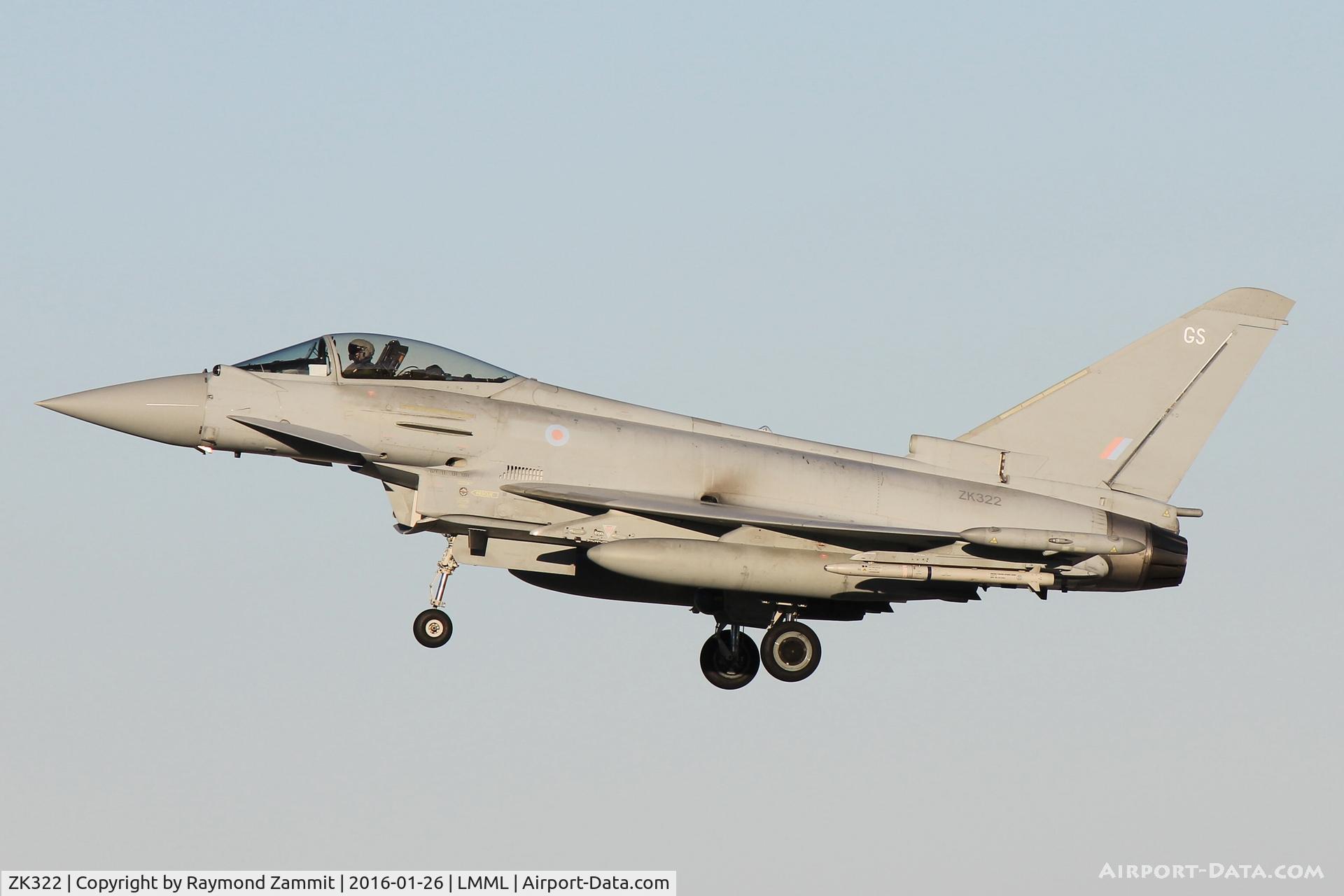 ZK322, 2011 Eurofighter EF-2000 Typhoon FGR4 C/N BS083/319, Eurofighter Typhoon FGR4 ZK322/GS Royal Air Force