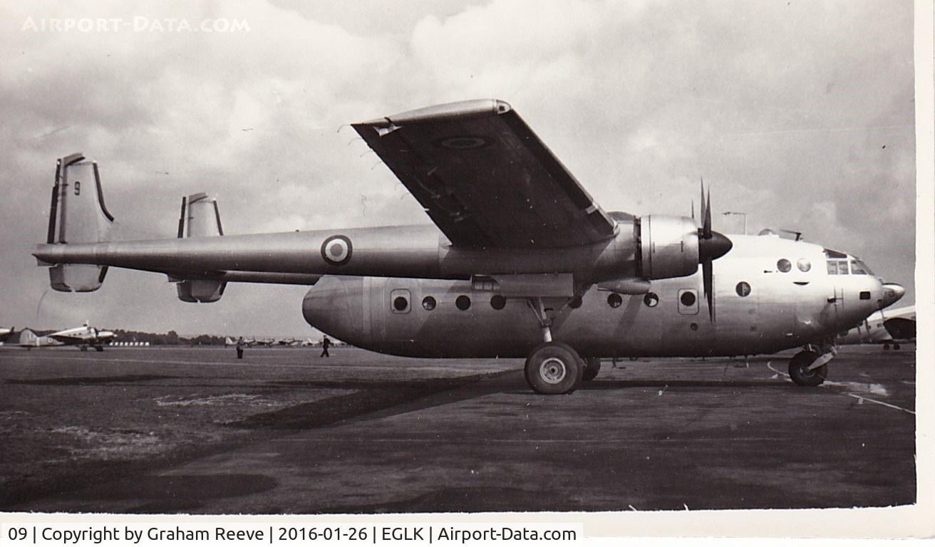 09, 1953 Nord N-2501 Noratlas C/N 009, Pictured at Blackbushe in 1956.