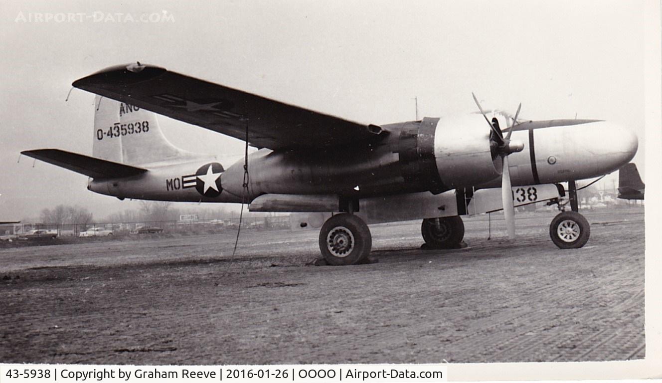 43-5938, Douglas TB-26B C/N 0000, Recently discovered photograph.