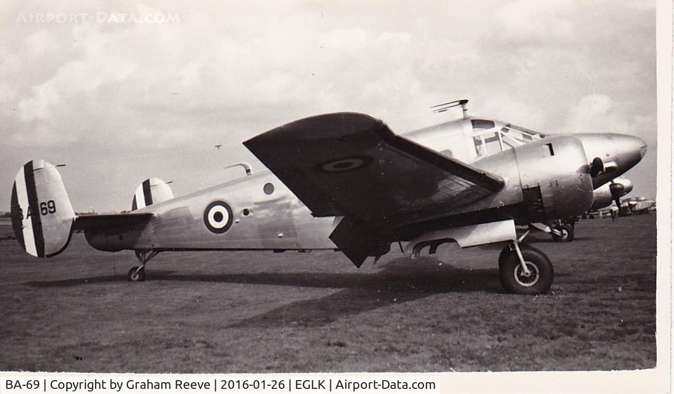 BA-69, 1955 Beechcraft E18S Twin Beechcraft C/N BA-69, French Air Force/ Armee de l'Air as BA-69 