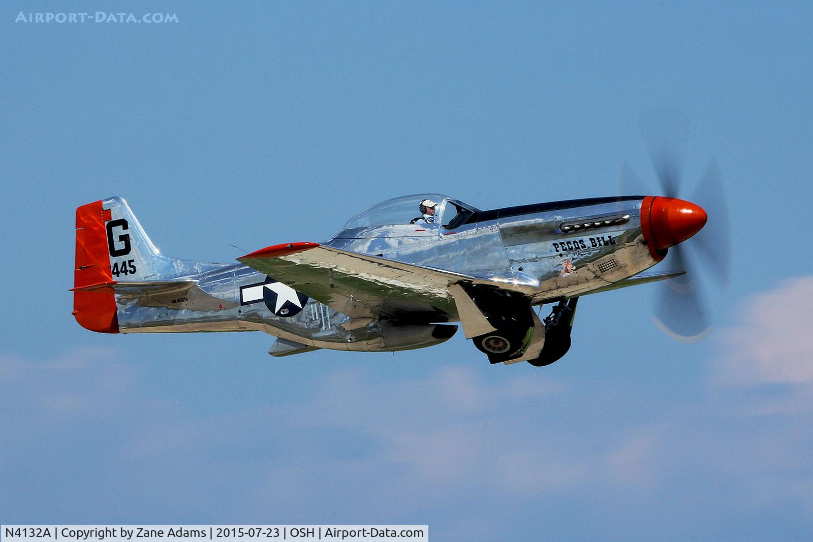 N4132A, 1944 North American P-51D Mustang C/N 122-40985, 2015 EAA AirVenture - Oshkosh, Wisconsin