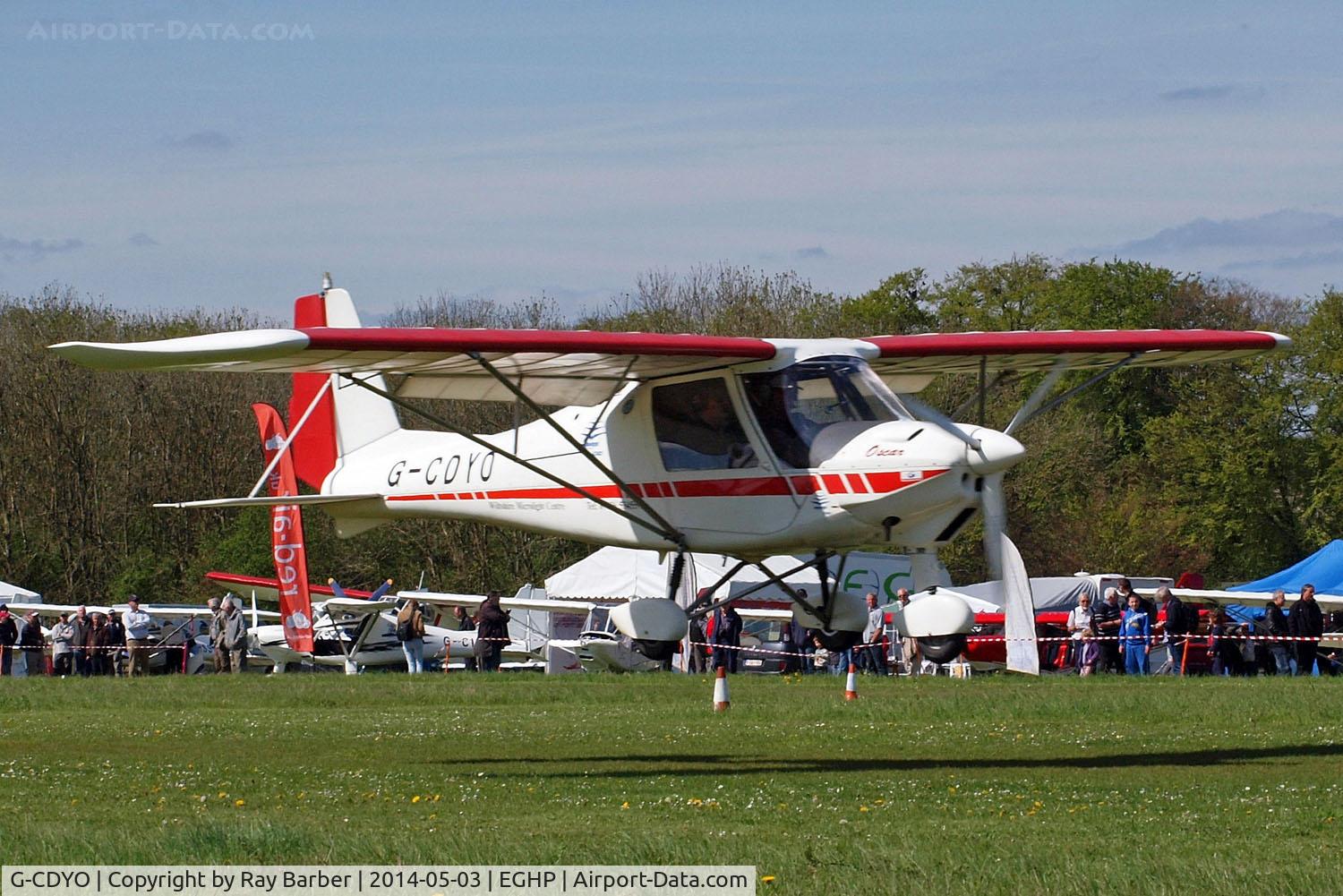 G-CDYO, 2006 Comco Ikarus C42 FB80 C/N 0604-6810, Comco Ikarus C-42 Cyclone FB80 [0604-6810] Popham~G 03/05/2014. Named 