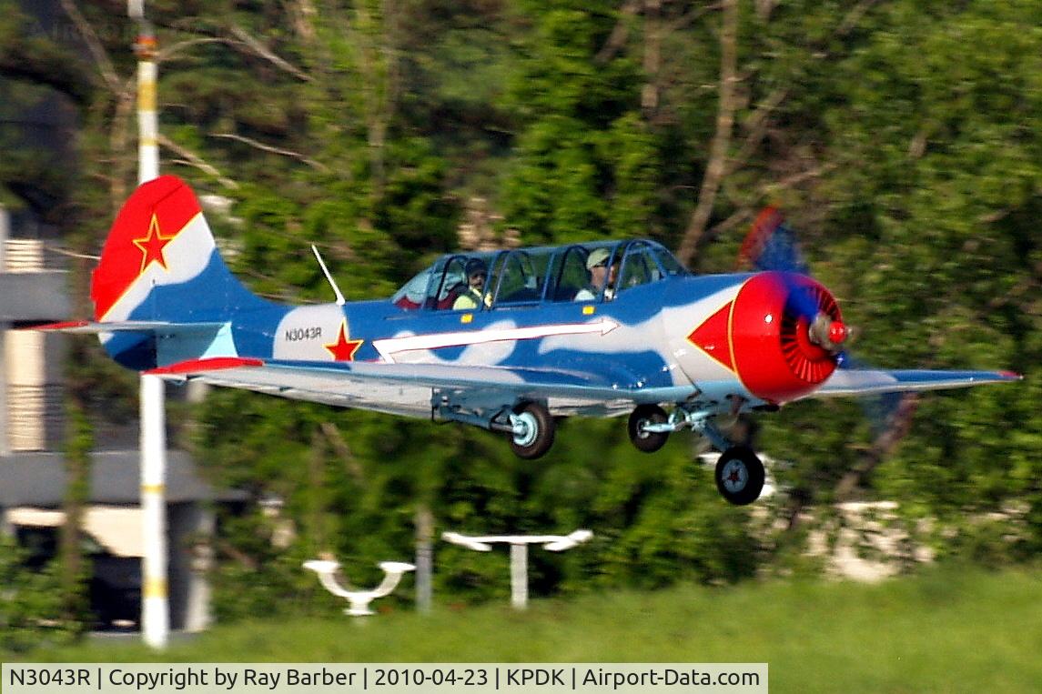 N3043R, 1983 Yakovlev (Aerostar) Yak-52 C/N 833711, Yakovlev Yak-52 [833711] Atlanta-Dekalb Peachtree~N 23/04/2010