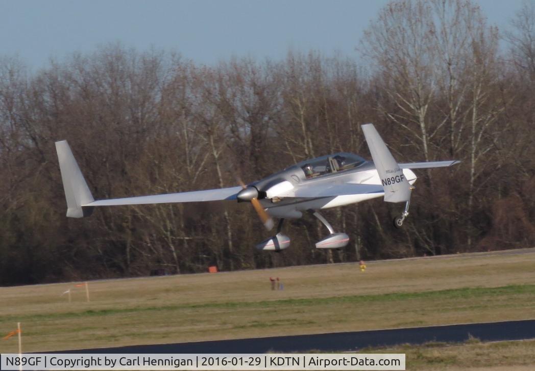 N89GF, 1988 Rutan Long-EZ C/N 1827-L, Take off Runway 14