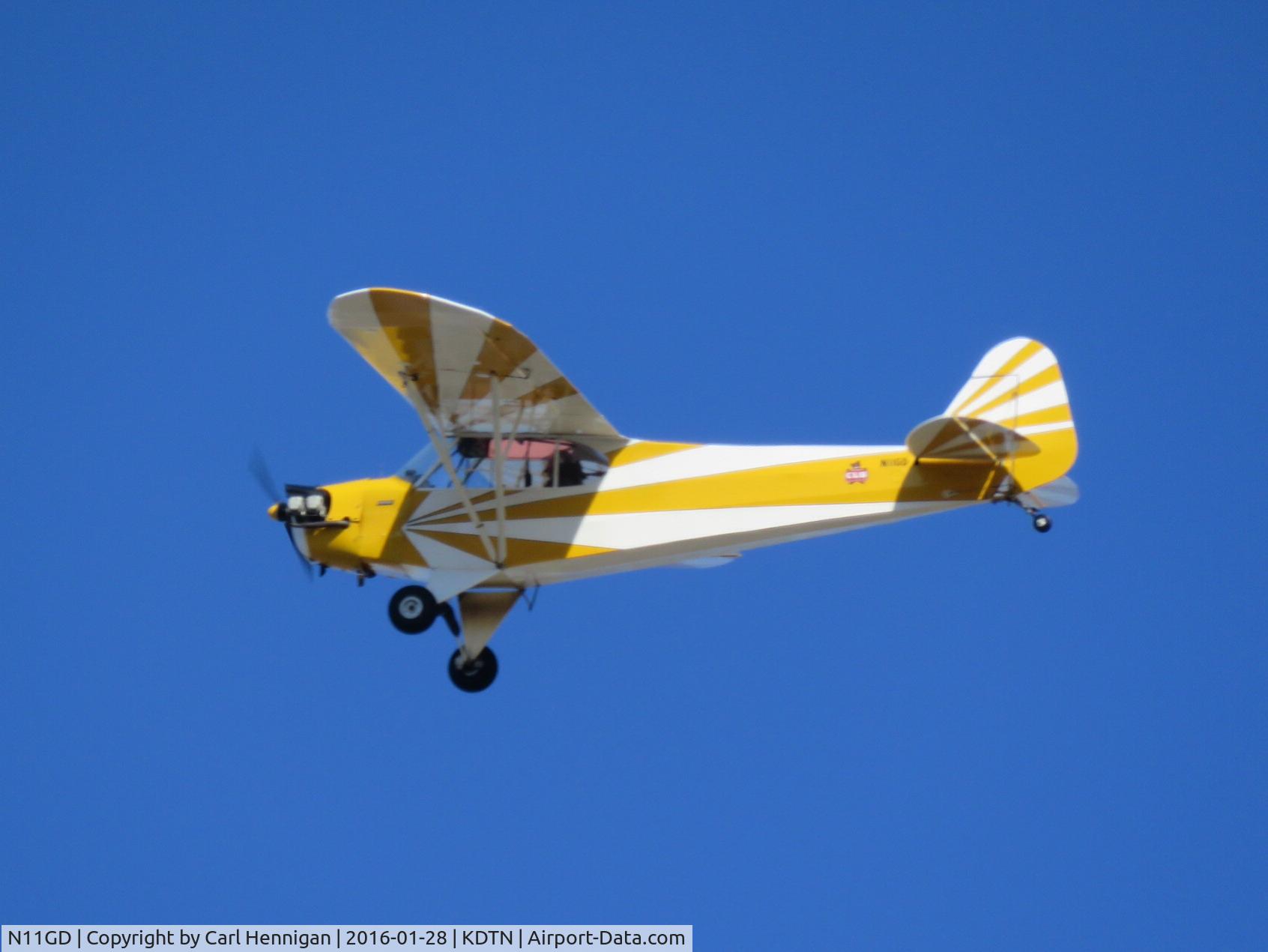N11GD, 1945 Piper J3C-65 Cub Cub C/N 14847, Takeoff runway 32
