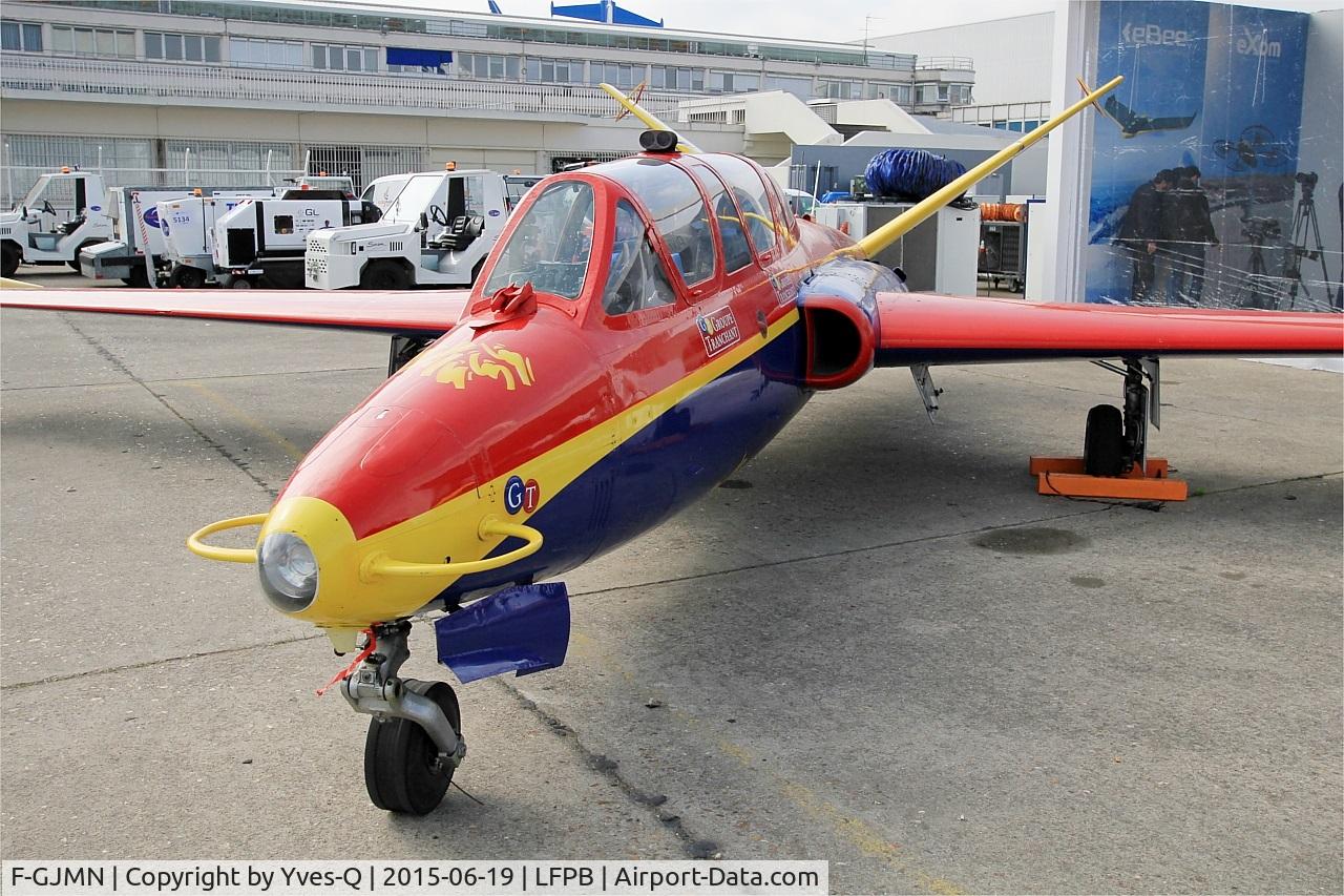 F-GJMN, Fouga CM-170 Magister C/N 424, Fouga CM-170 Magister, Displayed at Paris-Le Bourget (LFPB-LBG) Air show 2015