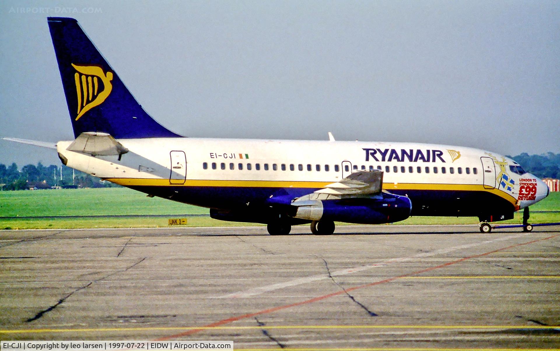 EI-CJI, 1983 Boeing 737-2E7 C/N 22875, Dublin 22.7.97
