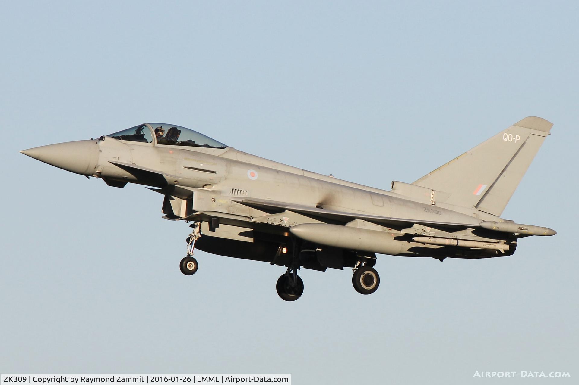 ZK309, 2010 Eurofighter EF-2000 Typhoon FGR4 C/N BS060/228, Eurofighter EF-2000 Typhoon FGR4 ZK309/Q-OP Royal Air Force