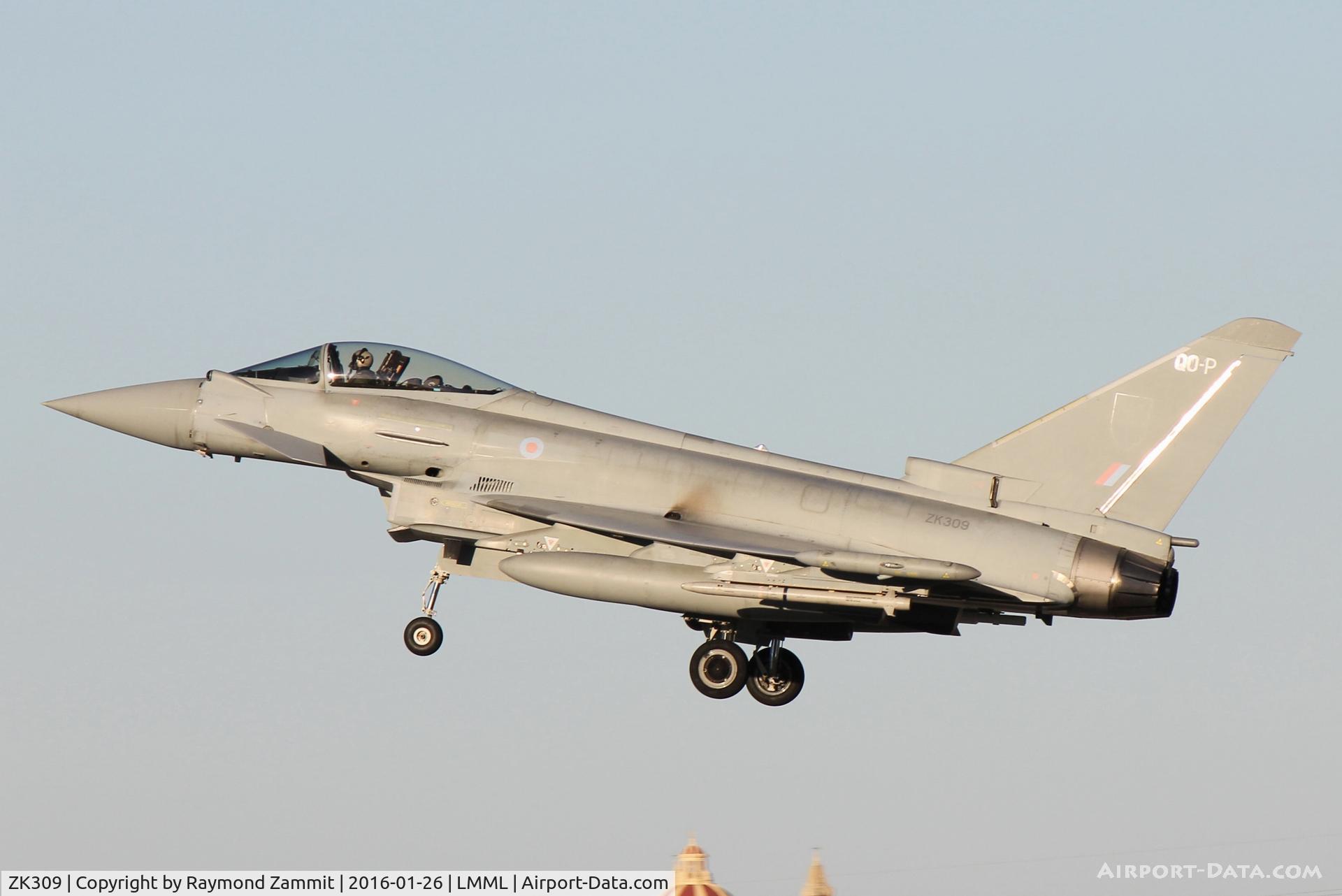 ZK309, 2010 Eurofighter EF-2000 Typhoon FGR4 C/N BS060/228, Eurofighter EF-2000 Typhoon FGR4 ZK309/Q-OP Royal Air Force