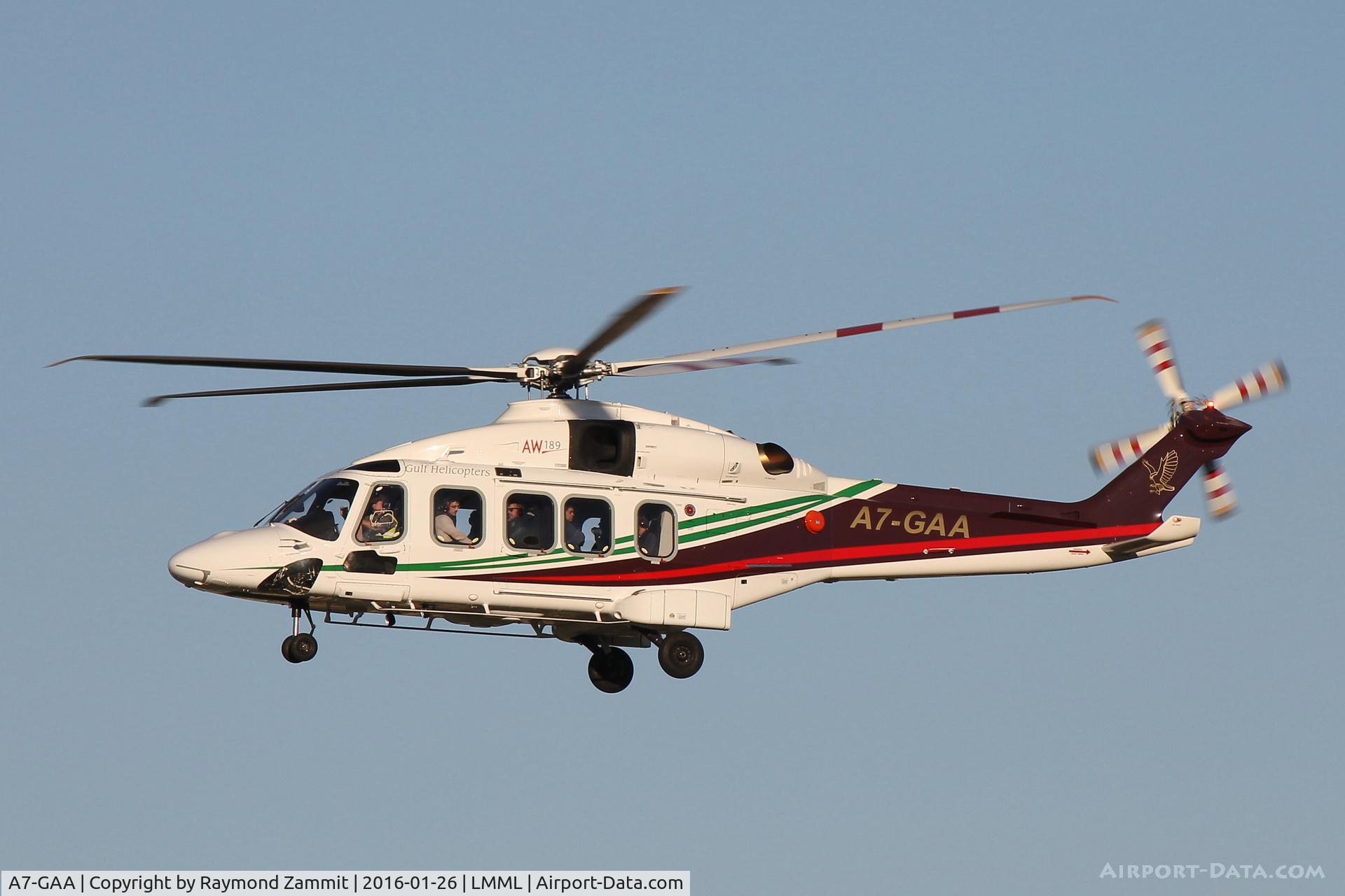 A7-GAA, AgustaWestland AW-189 C/N 49009, AgustaWestland AW-189 A7-GAA Gulf Helicopters