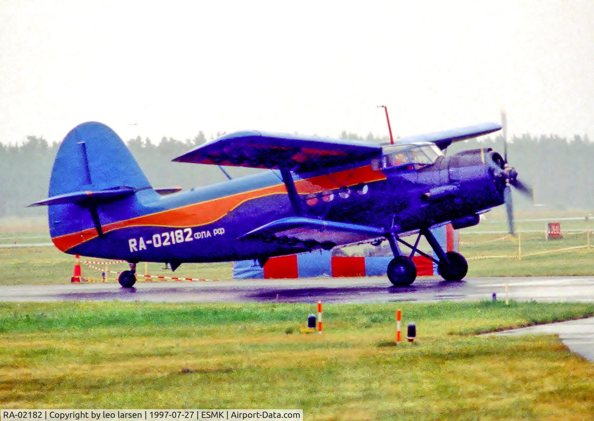 RA-02182, 1984 Antonov (PZL-Mielec) An-2R C/N 1G206-43, KID Kristanstad 27.7.97
